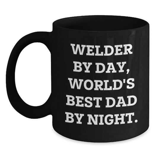 Funny Welder Gifts from Dad Funny Black Coffee Mug for Mother's Day Unique Gifts for Welder Wife - Main