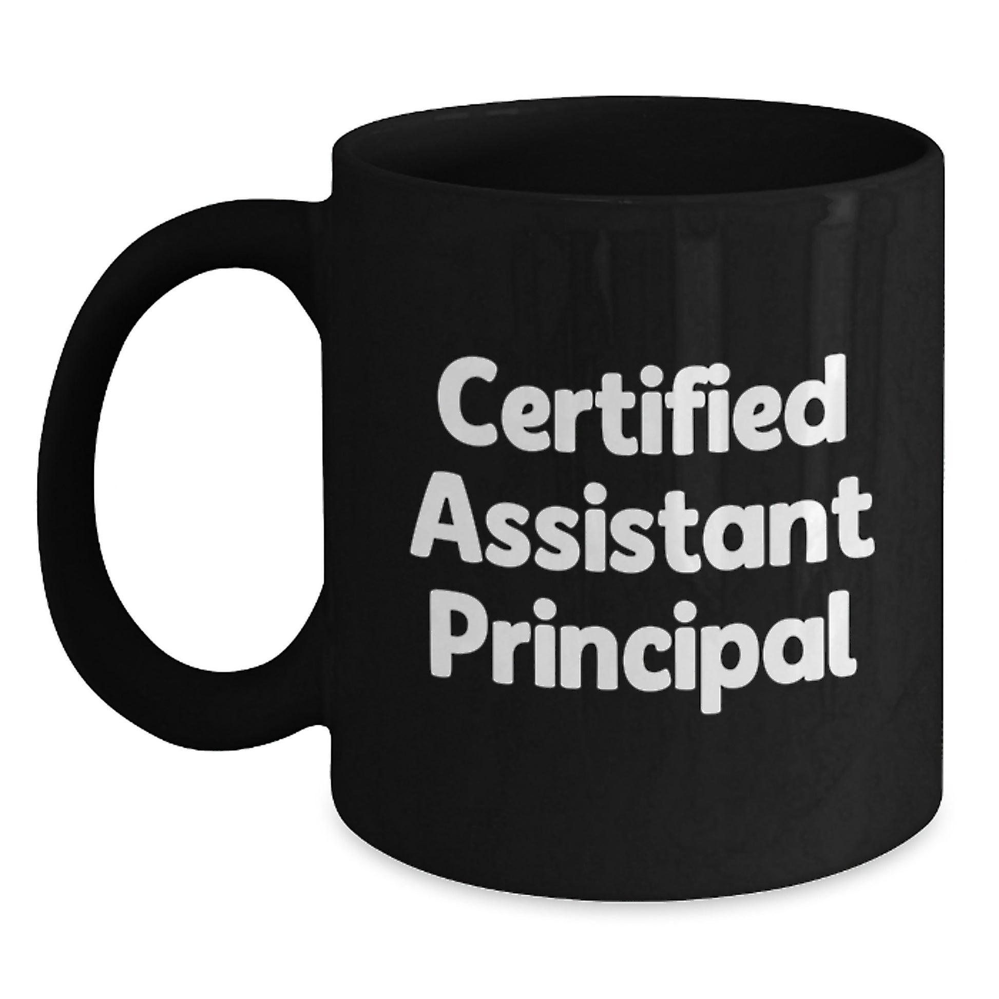 Funny Motivational Gifts for Assistant Principals, Black Coffee Mugs, Perfect Christmas Unique Gifts from Friends and Coworkers - Main