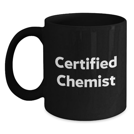 Chemist Gifts from Friends - Valentine's Unique Gifts for Him or Her - Funny Quote 'Love is like Chemistry' - Black Coffee Mug - Main