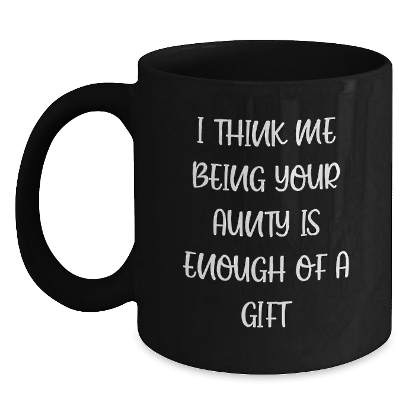 Aunty Gifts from Family, Funny Quote Black Coffee Mug, Christmas Unique Gift for Aunty, Gifts from Men to Women, Women to Aunty - Main