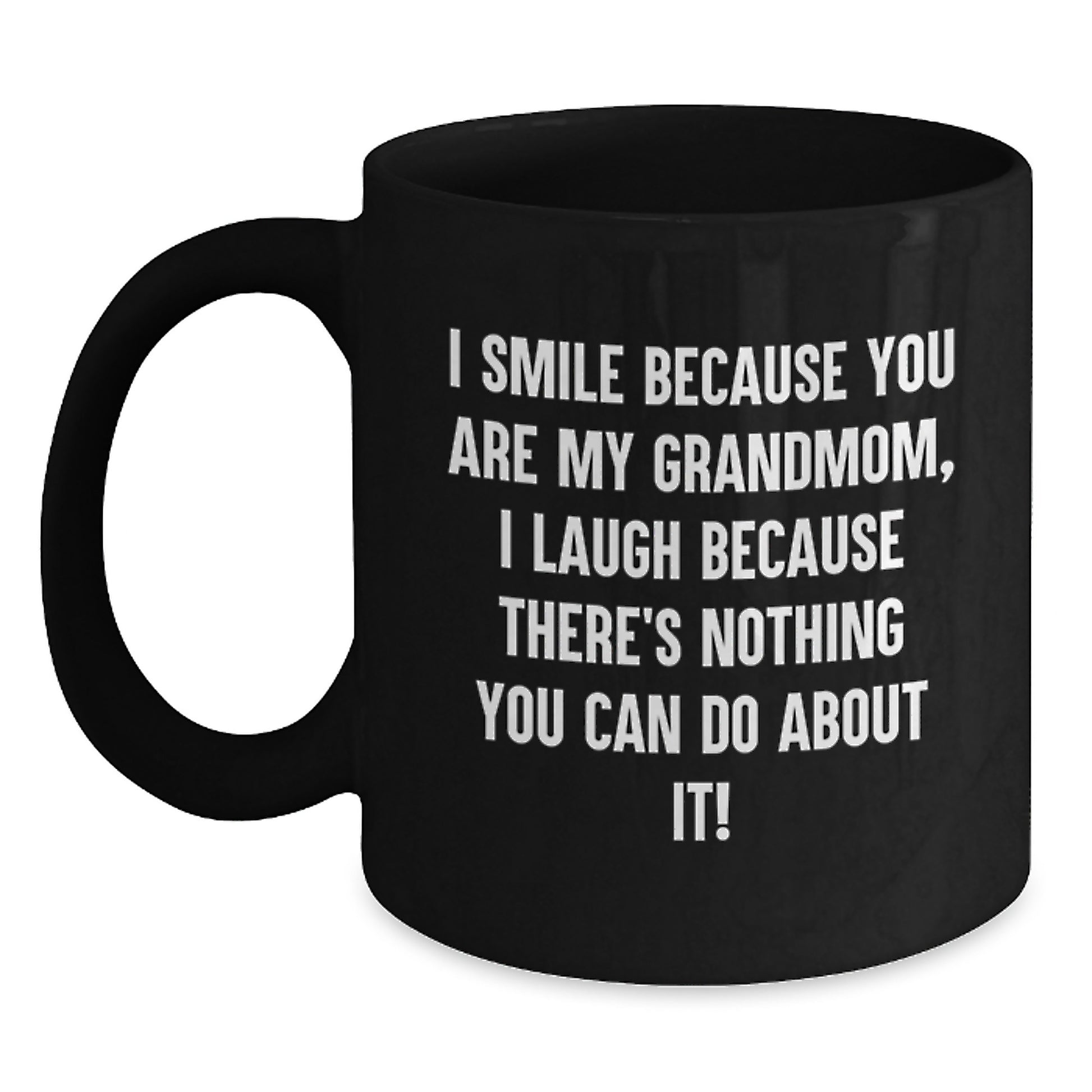 Funny Grandmom Gifts, Grandmom Quotes, Black Coffee Mug, Graduation Unique Gifts from Family, Gifts for Grandmom - Main