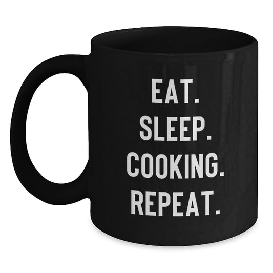 Funny Cooking Quote Black Coffee Mugs Funny Gifts for Cooking Lovers Friends Family Men Women on Christmas Unique Gifts from Friends - Main