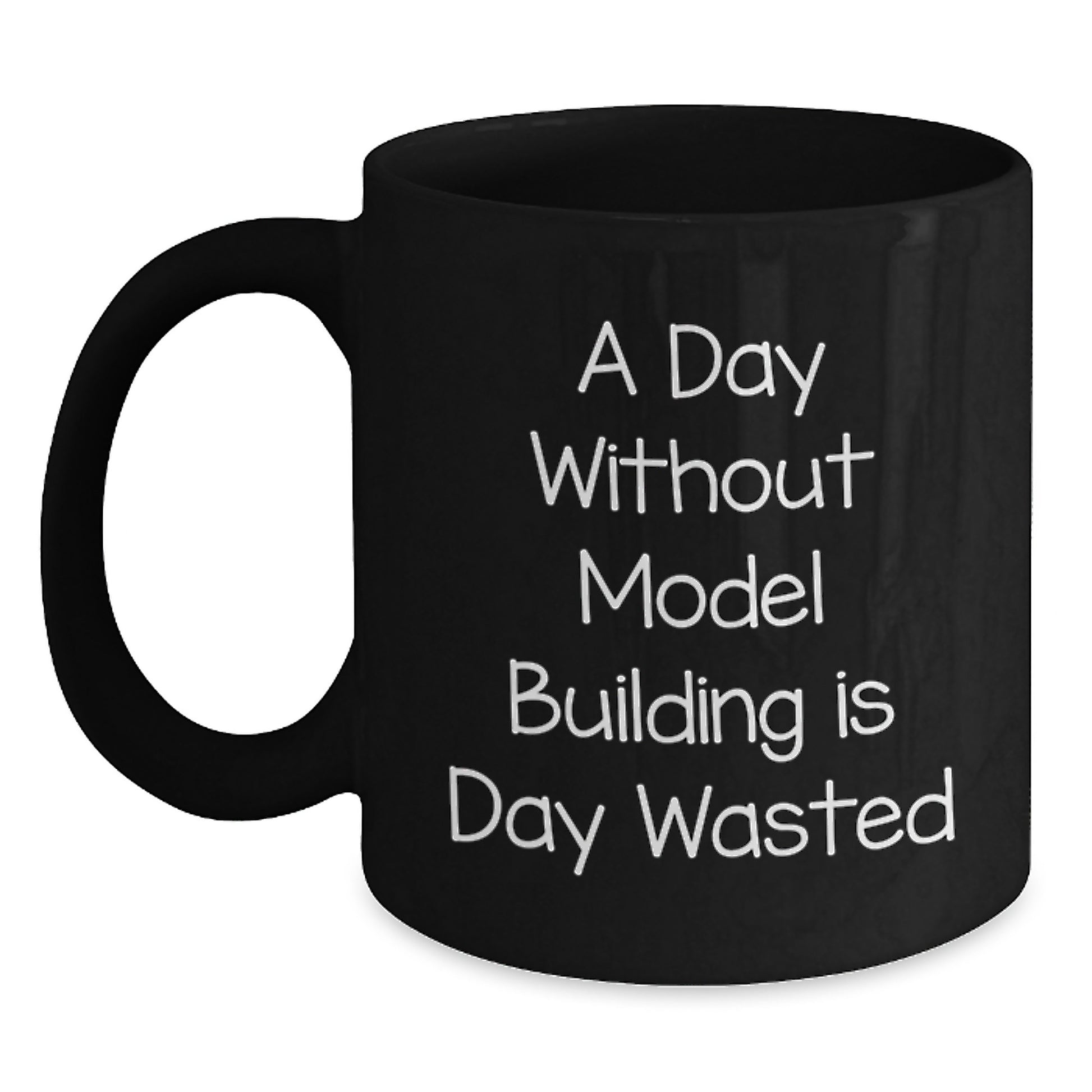 Funny Model Building Quote Black Coffee Mugs Gifts for Model Building Enthusiasts from Friends and Family - Main
