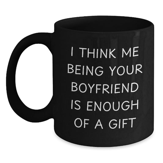 Funny Sweetheart Gifts for Him, Black Coffee Mug, Unique Birthday Unique Gifts from Men to Sweetheart - Main