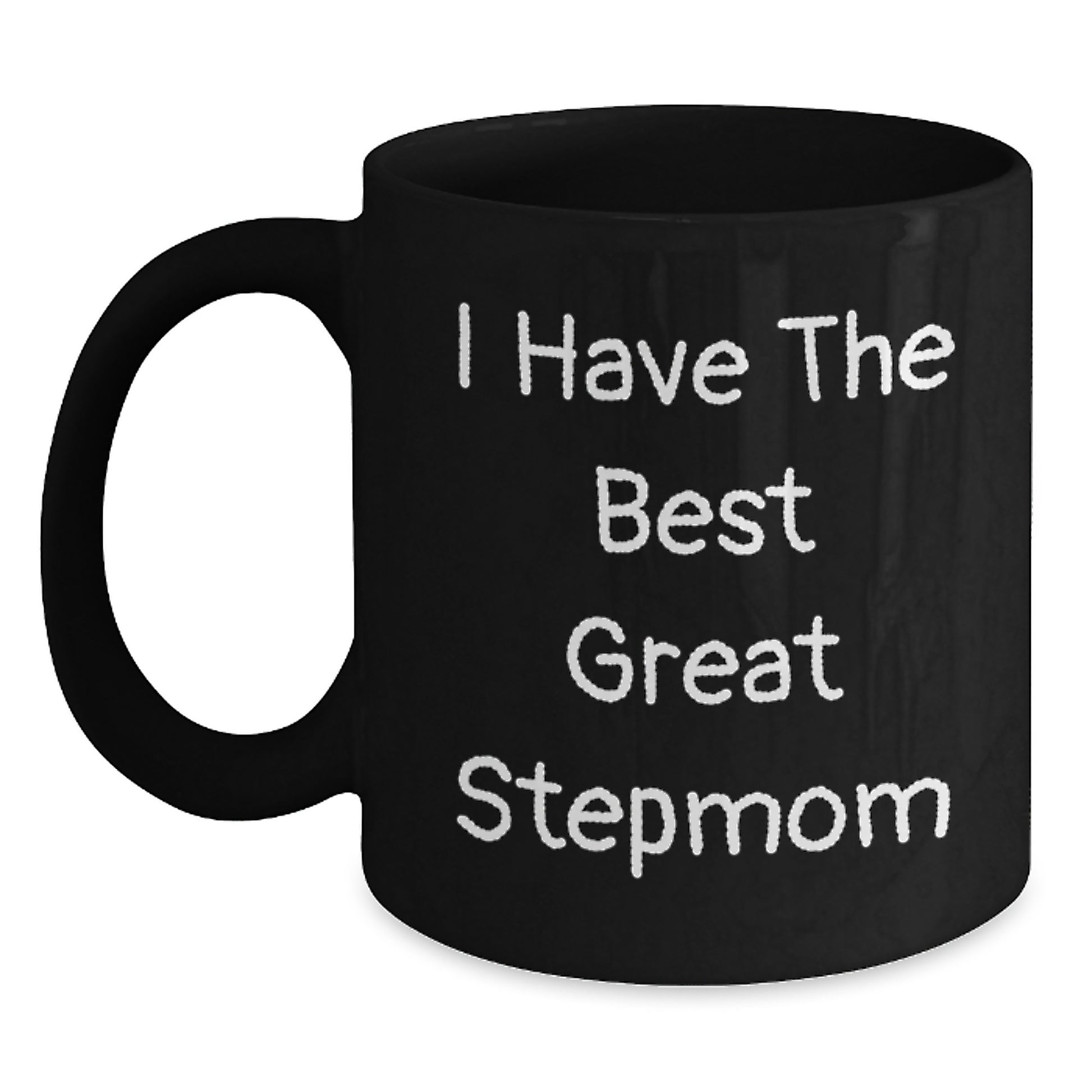 Funny Stepmom Gifts from Men, Unique Black Coffee Mug for Stepmom on Mother's Day - Main
