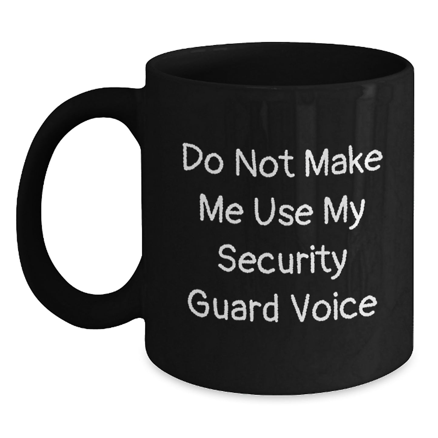 Funny Security Guard Gifts from Friends, Black Coffee Mugs for Security Guard Men, Unique Graduation Gifts - Main
