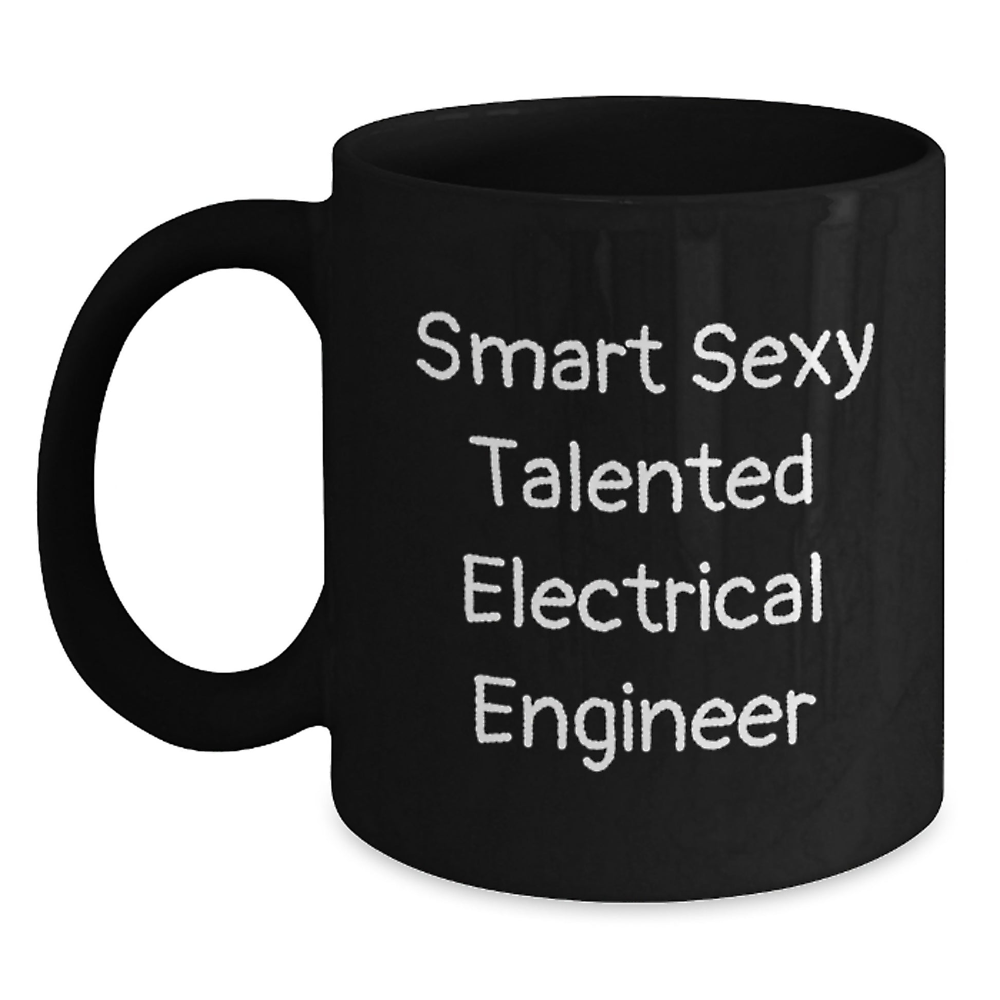 Funny Electrical Engineer Black Coffee Mug Gifts from Men for Electrical Engineer Friends Birthday Unique - Main