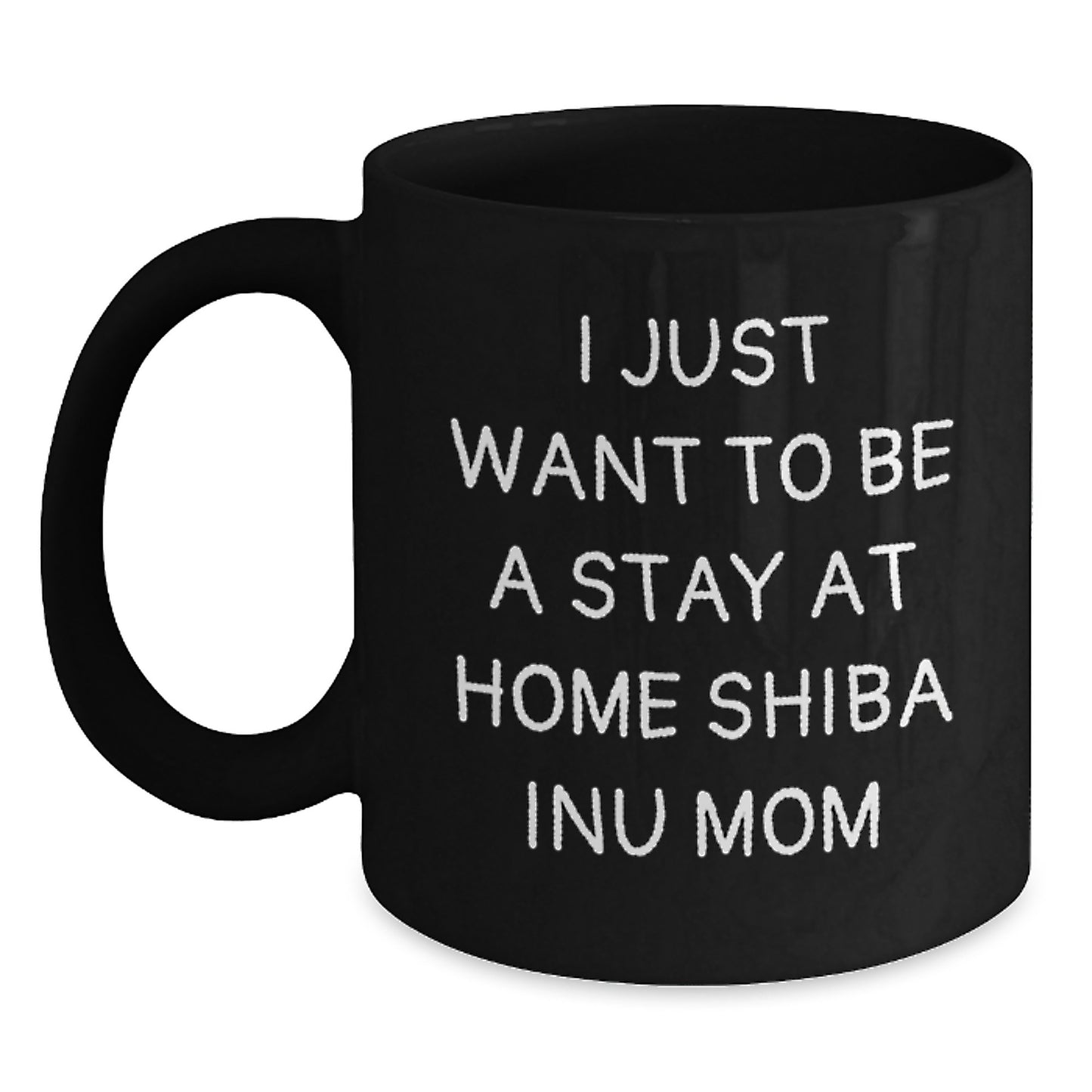 Unique Shiba Inu Dog Mom Funny Christmas Unique Gift Ideas for Shiba Inu Lovers Black Coffee Mug from Friends and Family - Main