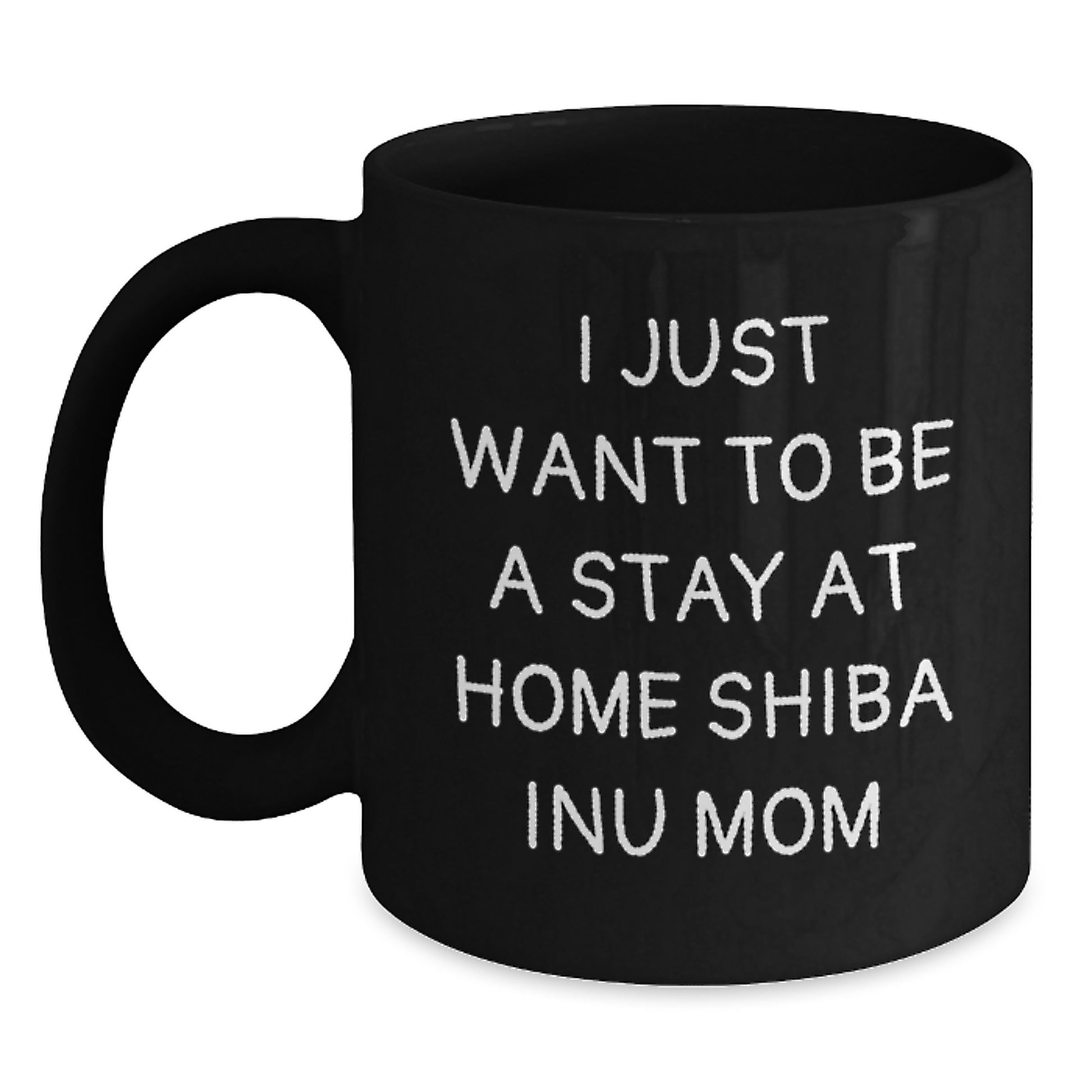 Unique Shiba Inu Dog Mom Funny Christmas Unique Gift Ideas for Shiba Inu Lovers Black Coffee Mug from Friends and Family - Main