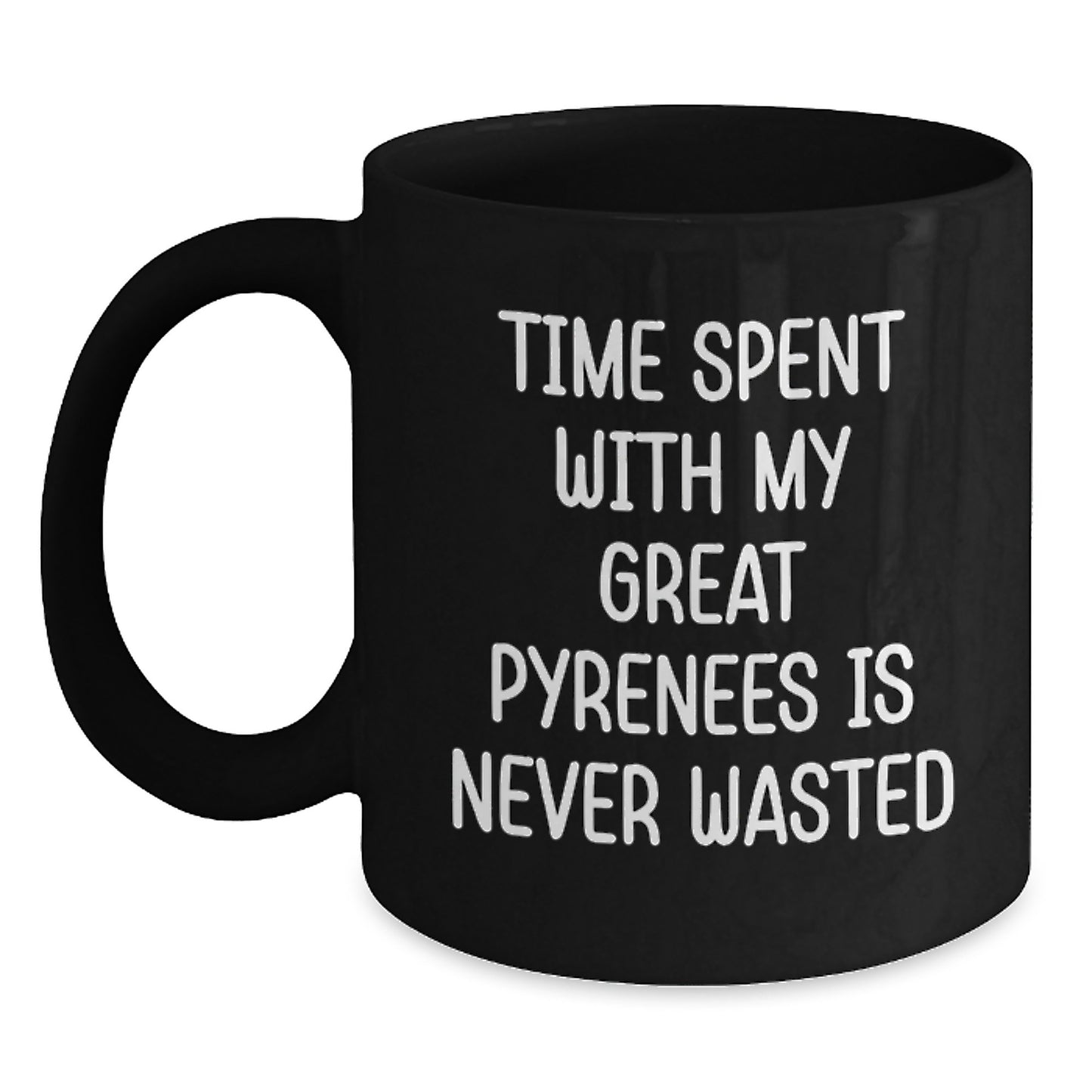 Funny Great Pyrenees Dog Lover Gifts, Great Pyrenees Dog Birthday Unique Gifts for Great Pyrenees Dog Owners from Friends, Great Pyrenees Dog Enthusiasts Black Coffee Mugs - Main