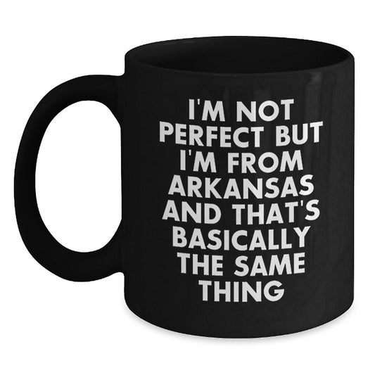 Funny Arkansas Black Coffee Mugs Gifts from Friends and Family for Valentine's - Main