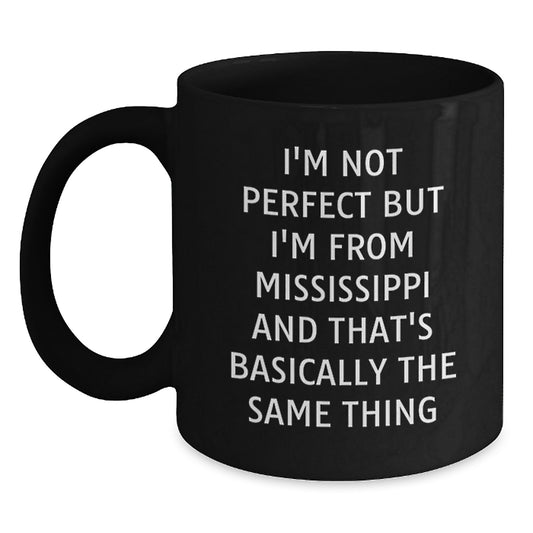 Funny Mississippi Black Coffee Mugs Gifts from Mississippi for Mississippi Lovers on Valentine's - Main