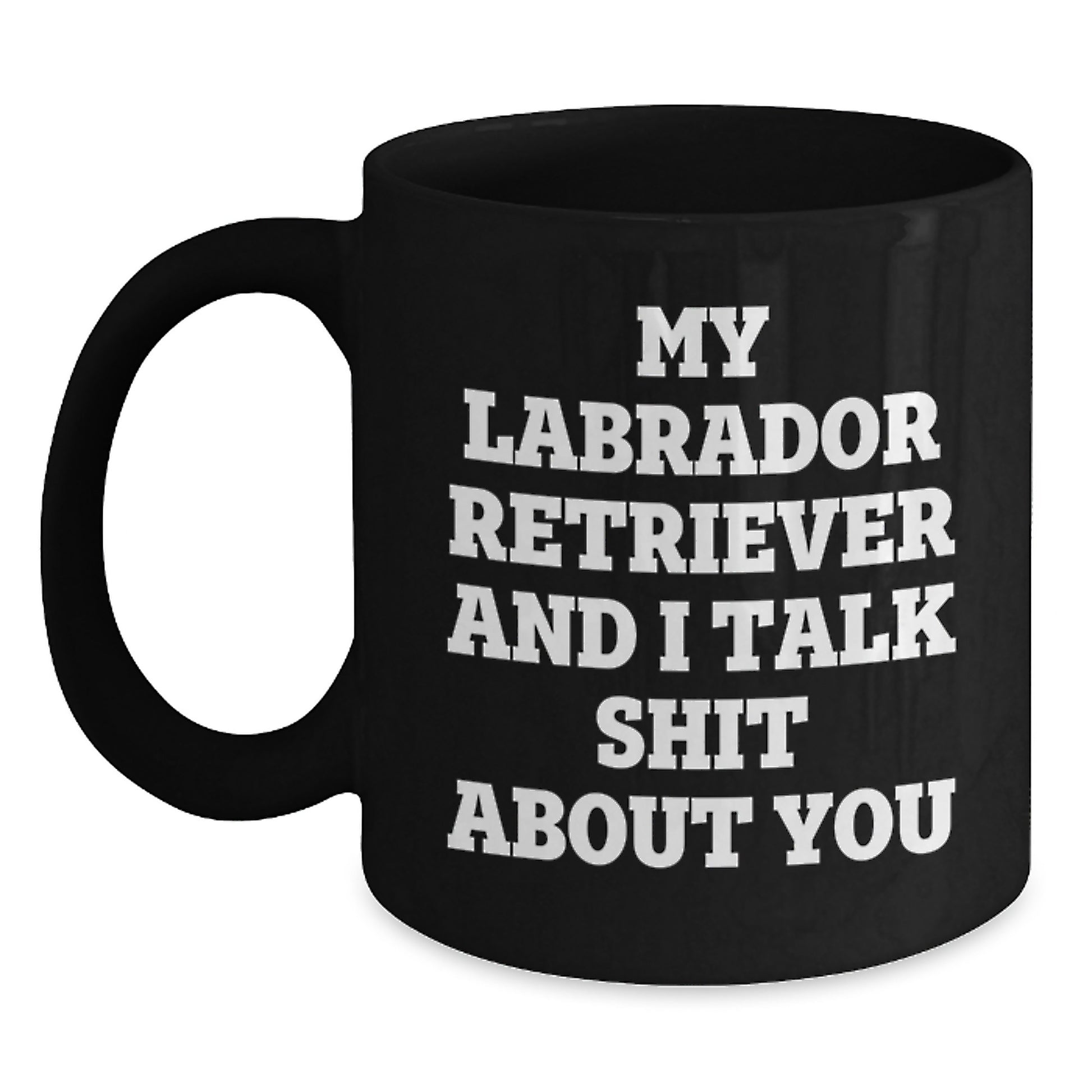 Funny Labrador Retriever Dog Gifts for Men - Unique Birthday Mug for Labrador Retriever Dog Owners from Family and Friends - My Labrador Retriever And I Talk Shit About You Coffee Mug - Main
