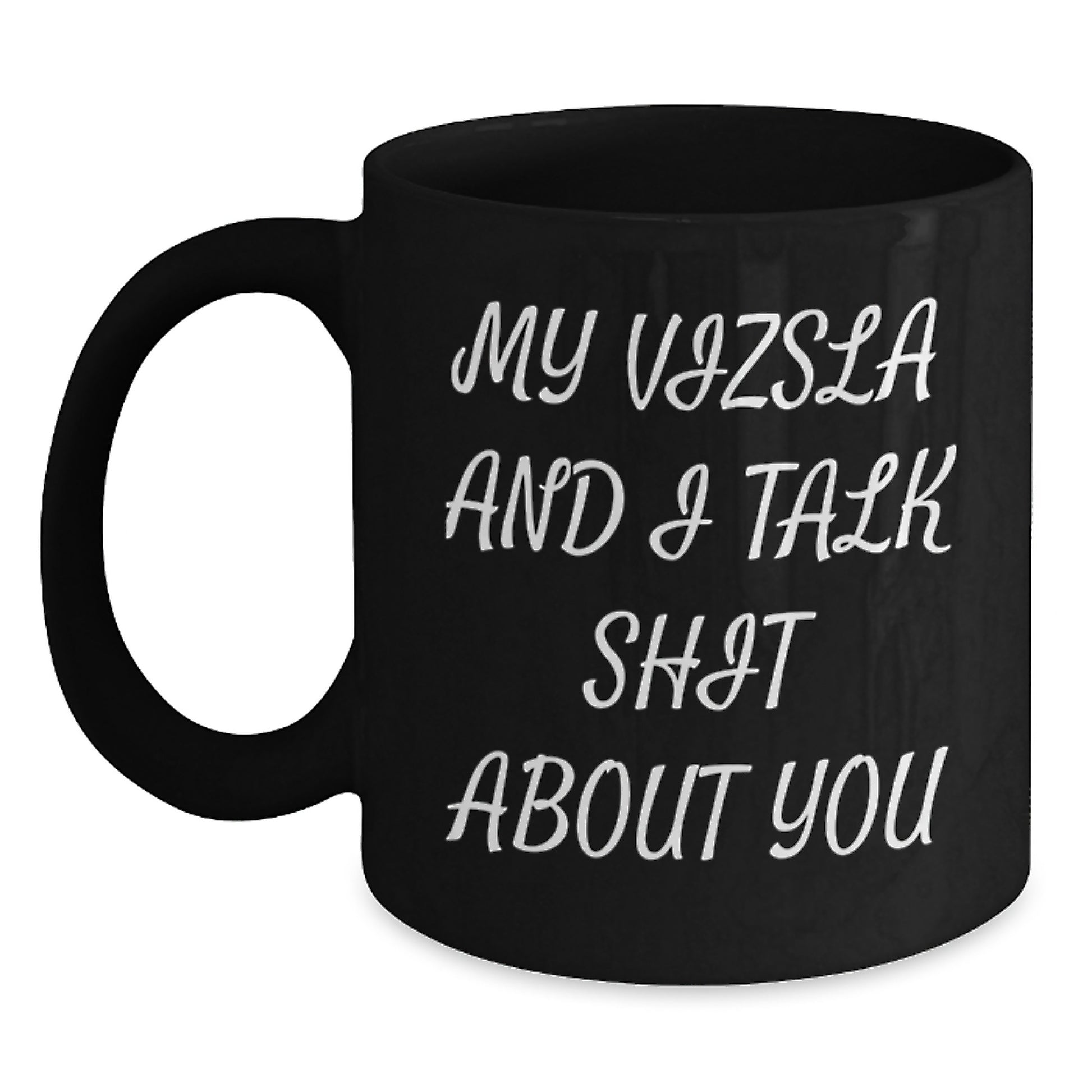 Funny Vizsla Dog Mother's Day Black Coffee Mugs Gifts from Family - Main