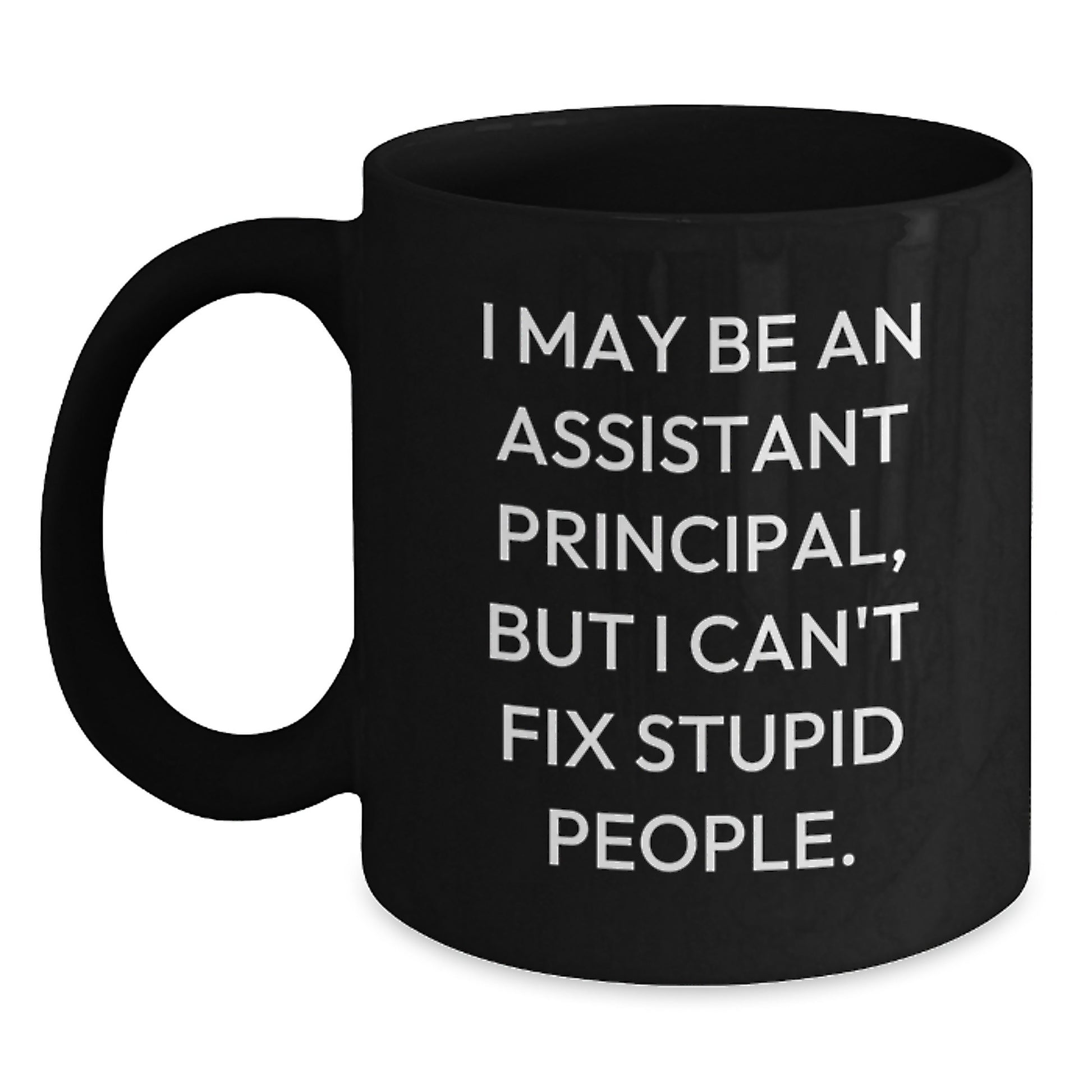 Funny Assistant Principal Black Coffee Mugs for Assistant Principals Gifts from Men Women Friends Coworkers Family - Main