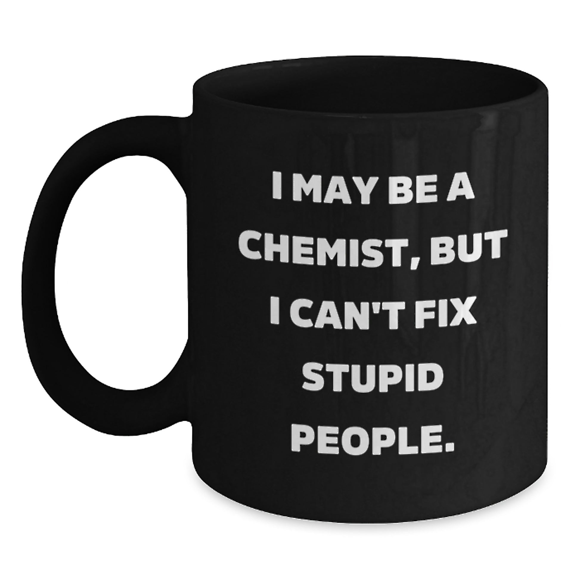 Funny Gift for Chemist Friends Black Coffee Mugs from Family, Chemist Graduation Unique Gifts for Men, Women, Coworkers - Main