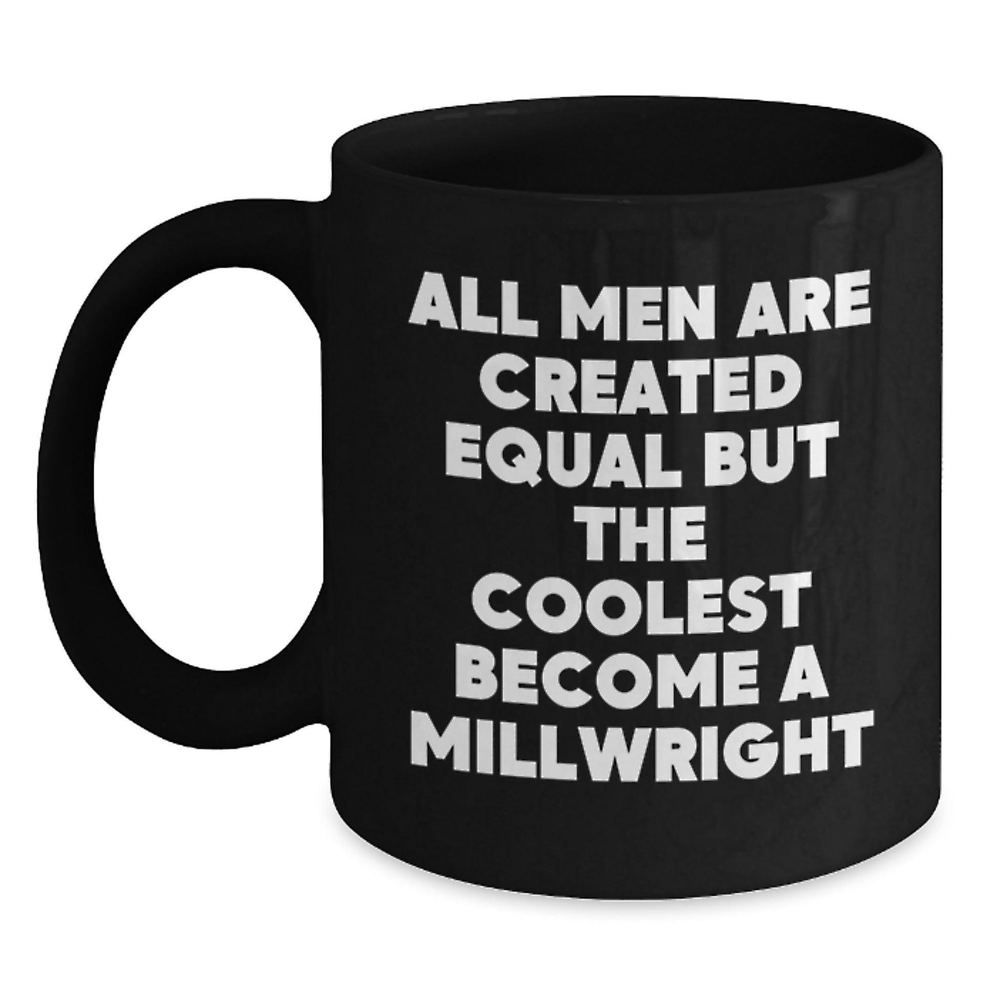 Funny Millwright Gifts from Friends, Unique Christmas Unique Gifts for Men, Black Coffee Mug - Main