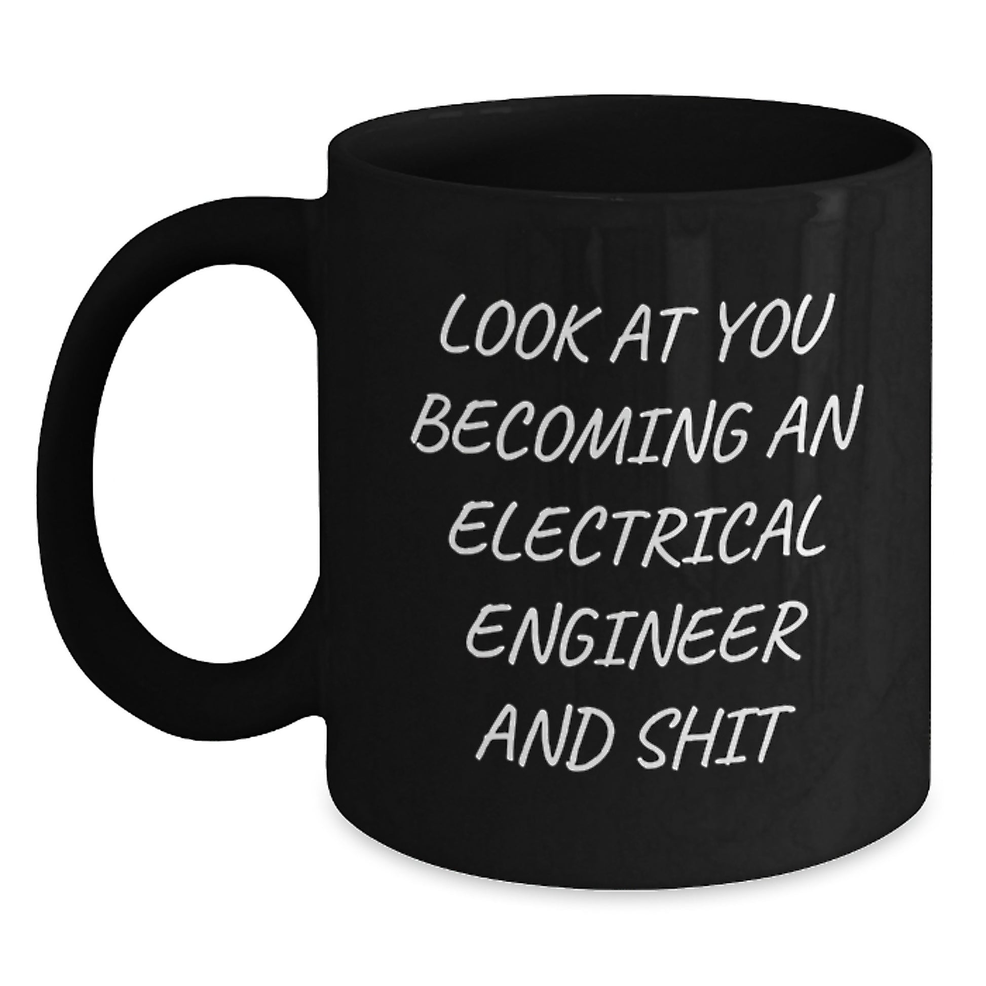 Funny Electrical Engineer Gifts for Him, Unique Black Coffee Mug for Electrical Engineer Men, Gifts from Friends, Mother's Day Unique Gifts - Main