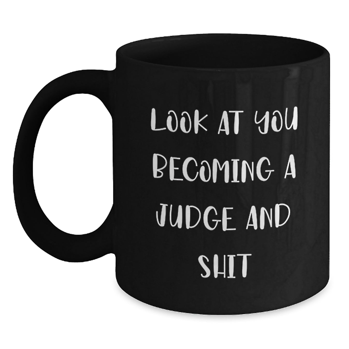 Funny Judge Black Coffee Mug Gifts for Judge Friends from Men on Birthday Unique Occasions - Main
