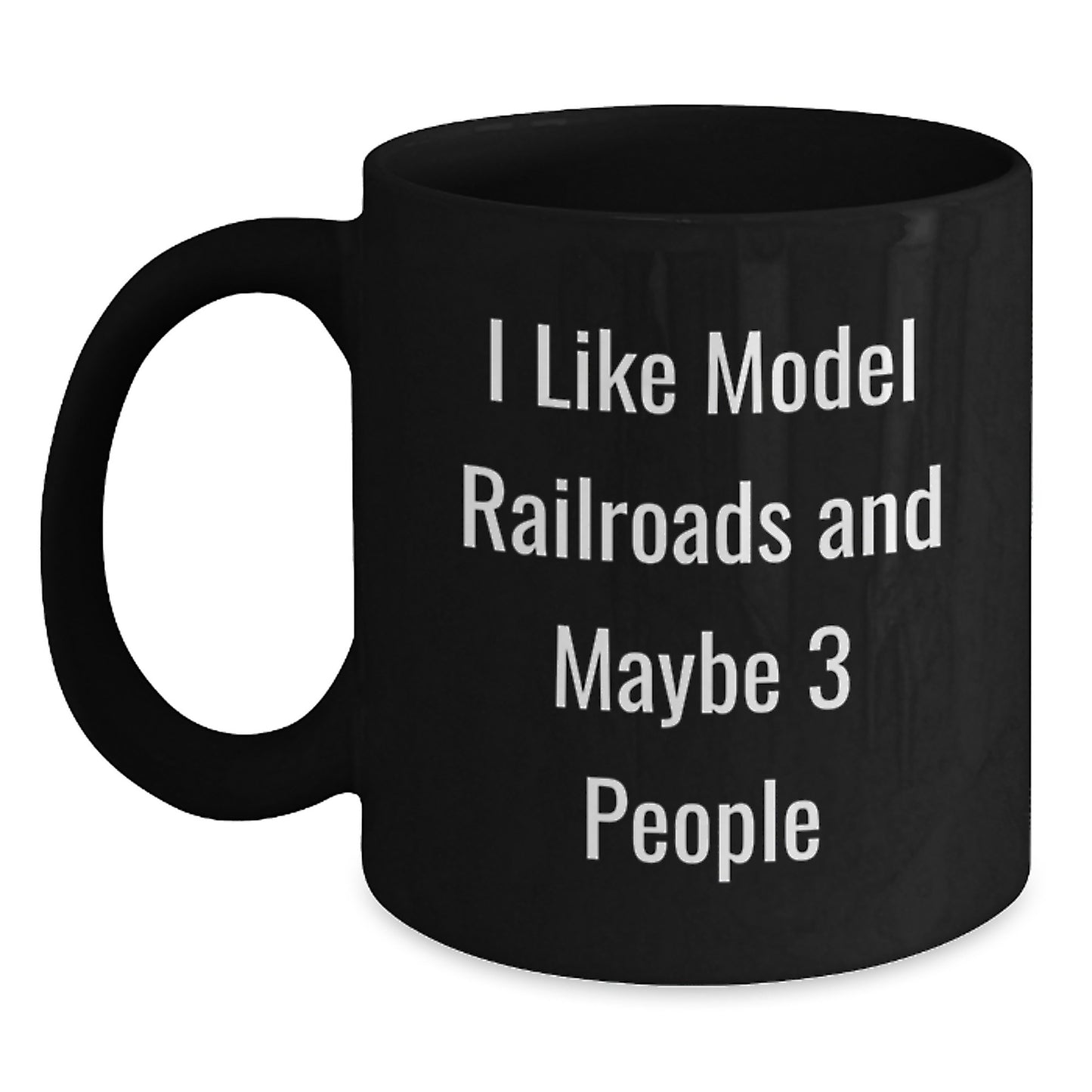 Funny Model Railroads Enthusiast Mom Black Coffee Mug, Gifts for Mom from Husband, Daughter, or Son on Mother's Day - Main