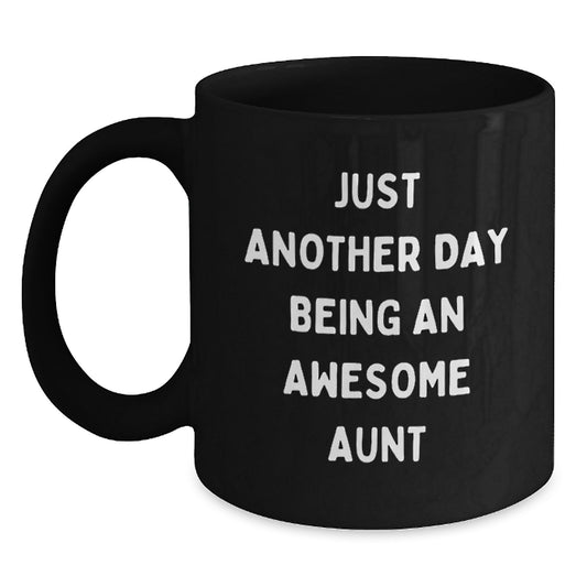 Gifts from Men, Women, Friends to Aunts, Funny Black Coffee Mug for Graduation Unique Gifts - Main