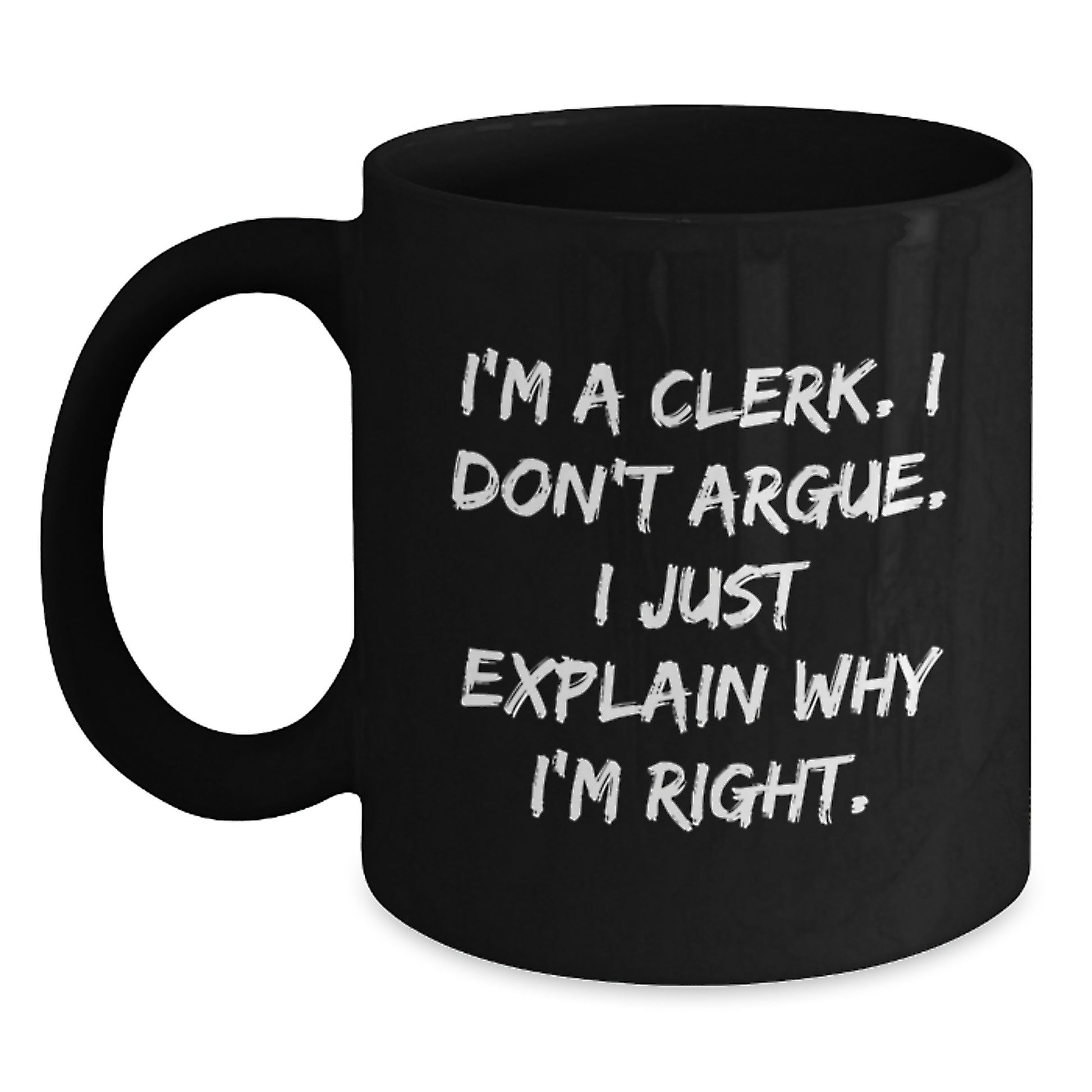 Funny Clerk Gifts from Friends Unique Black Coffee Mug for Graduation - Main