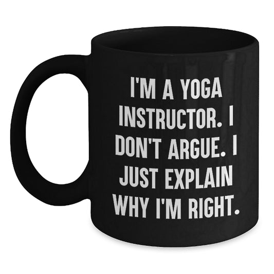 Funny Yoga Instructor Gifts for Yoga Instructor from Friends and Family - I'm A Yoga Instructor Mug for Coffee Lover - Main