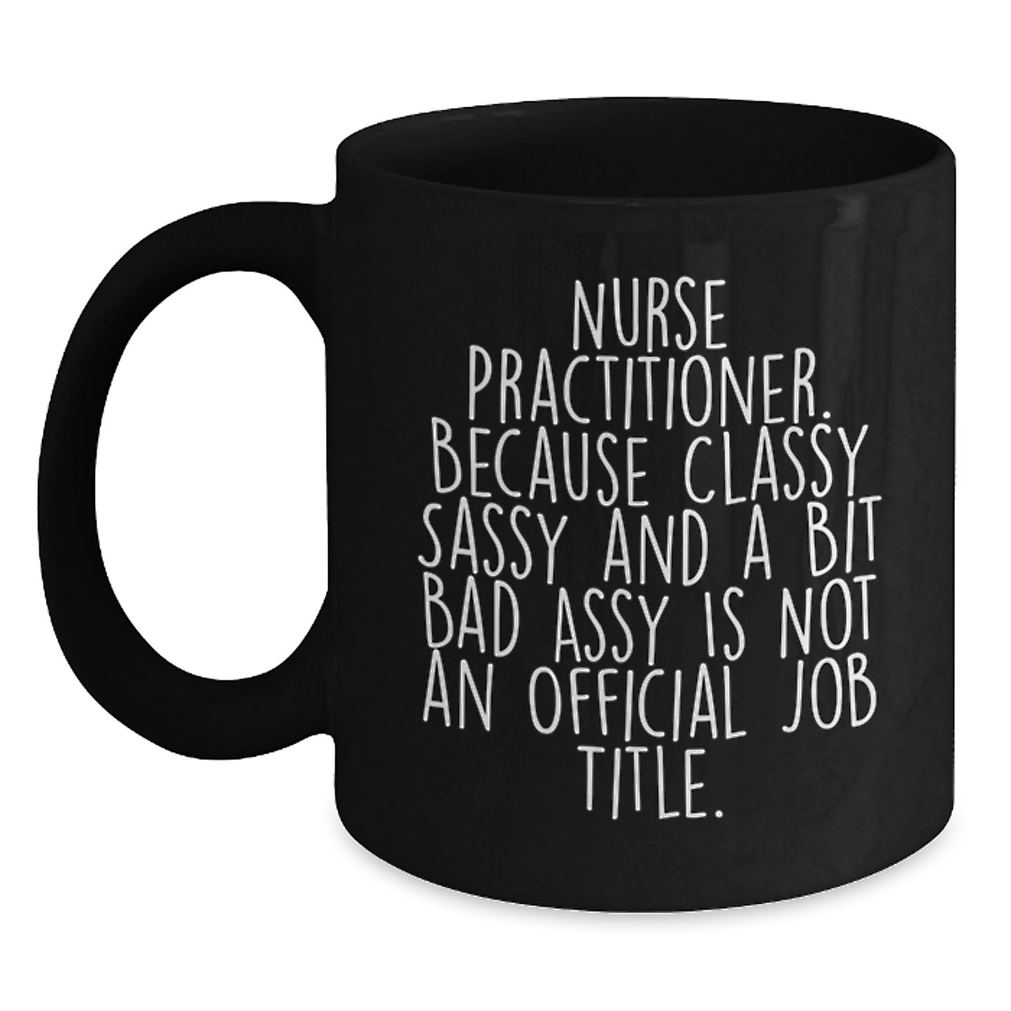Nurse Practitioner Keepsake Black Coffee Mug for Him Graduation Gift - Main