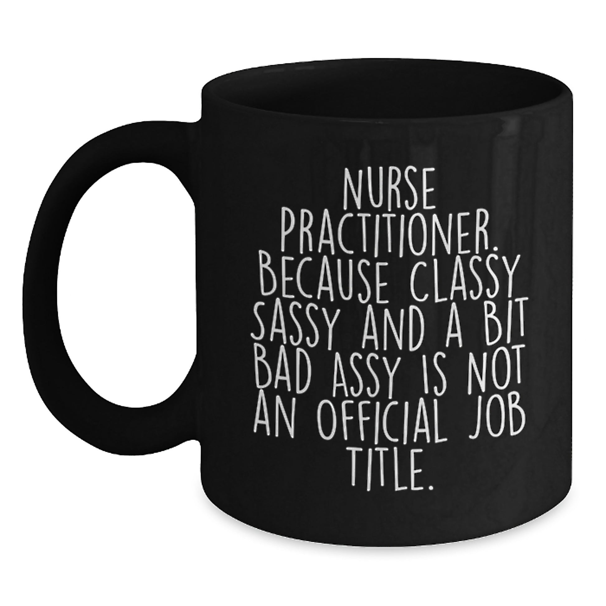 Nurse Practitioner Keepsake Black Coffee Mug for Him Graduation Gift - Main