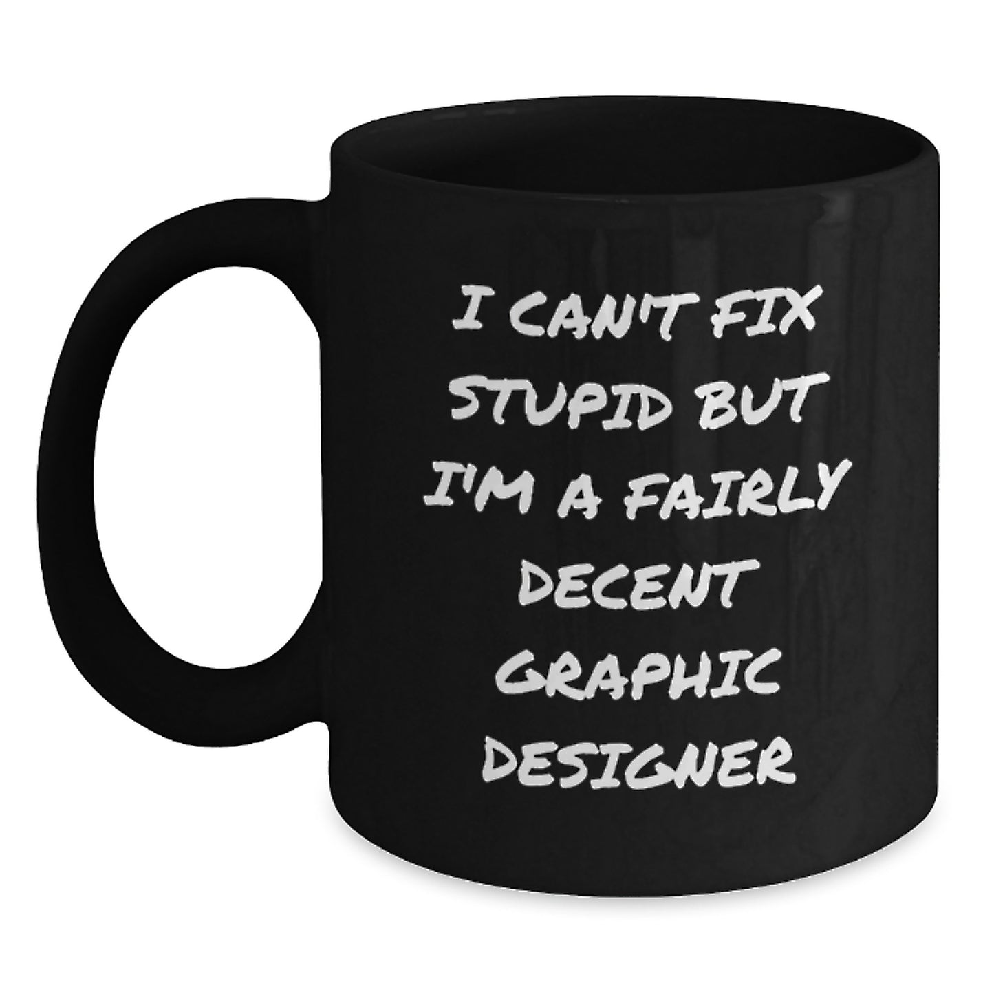 Graphic Designer Keepsake Black Coffee Mug Birthday Gift for Him - Main
