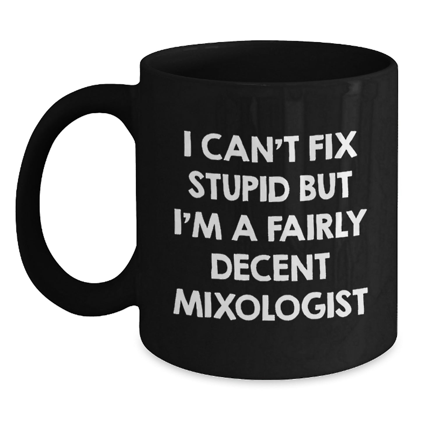 Funny Mixologist Gifts from Friends for Mixologist Men Unique Black Coffee Mug for Graduation - Main