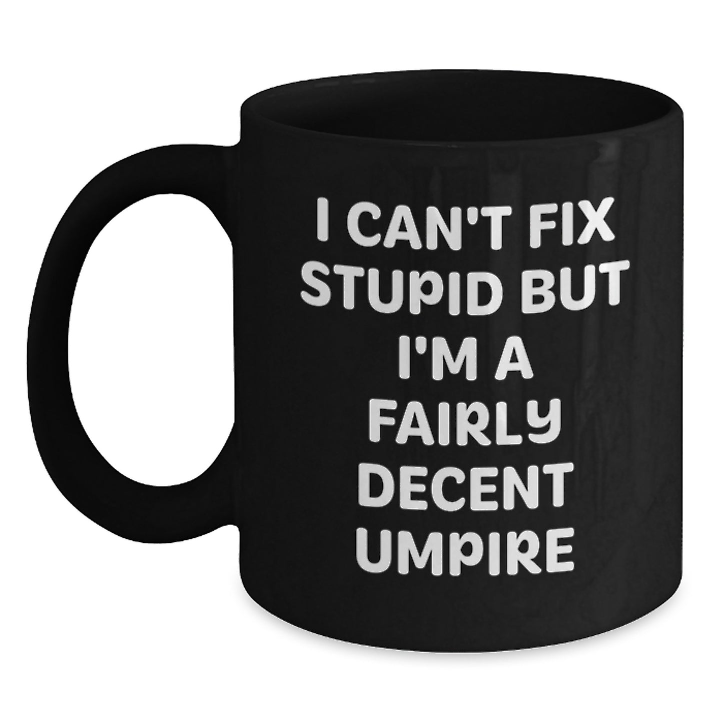 Funny Umpire Gifts for Men, Umpire Black Coffee Mug from Friends, Gift for Graduation Day - Main