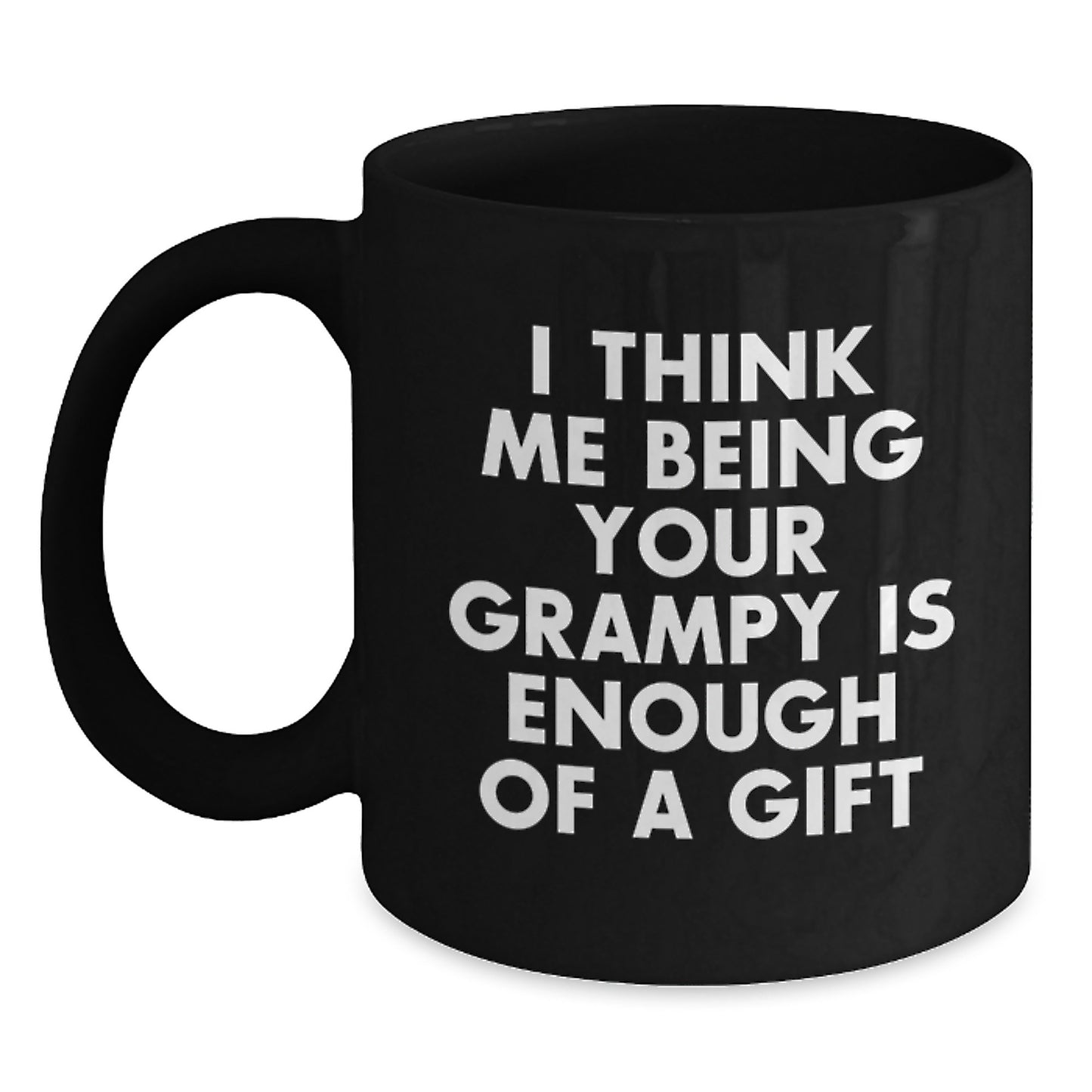 Grampy Keepsake Black Coffee Mug for Him Birthday Gift 11oz Ceramic - Main