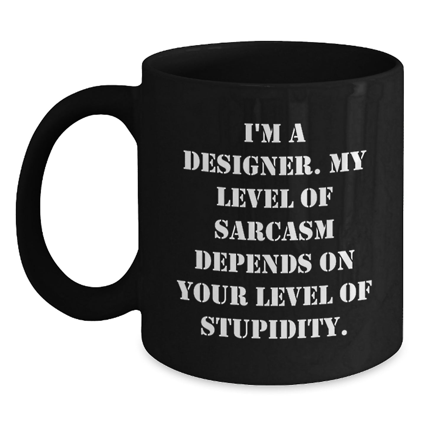 Birthday Gift for Her Present Designer Black Coffee Mug - Main