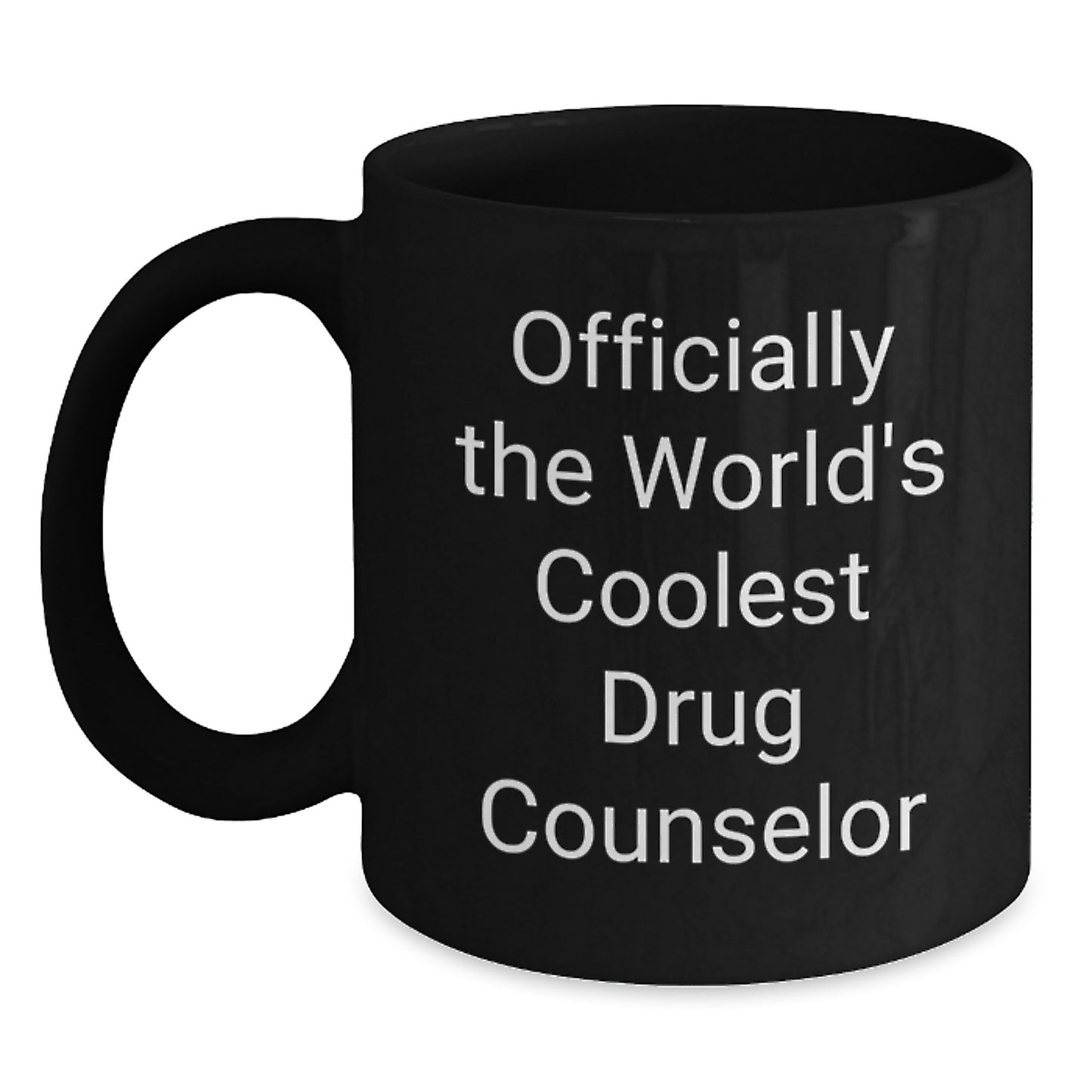 Drug Counselor Keepsake Black Coffee Mug Birthday Gift for Him - Main