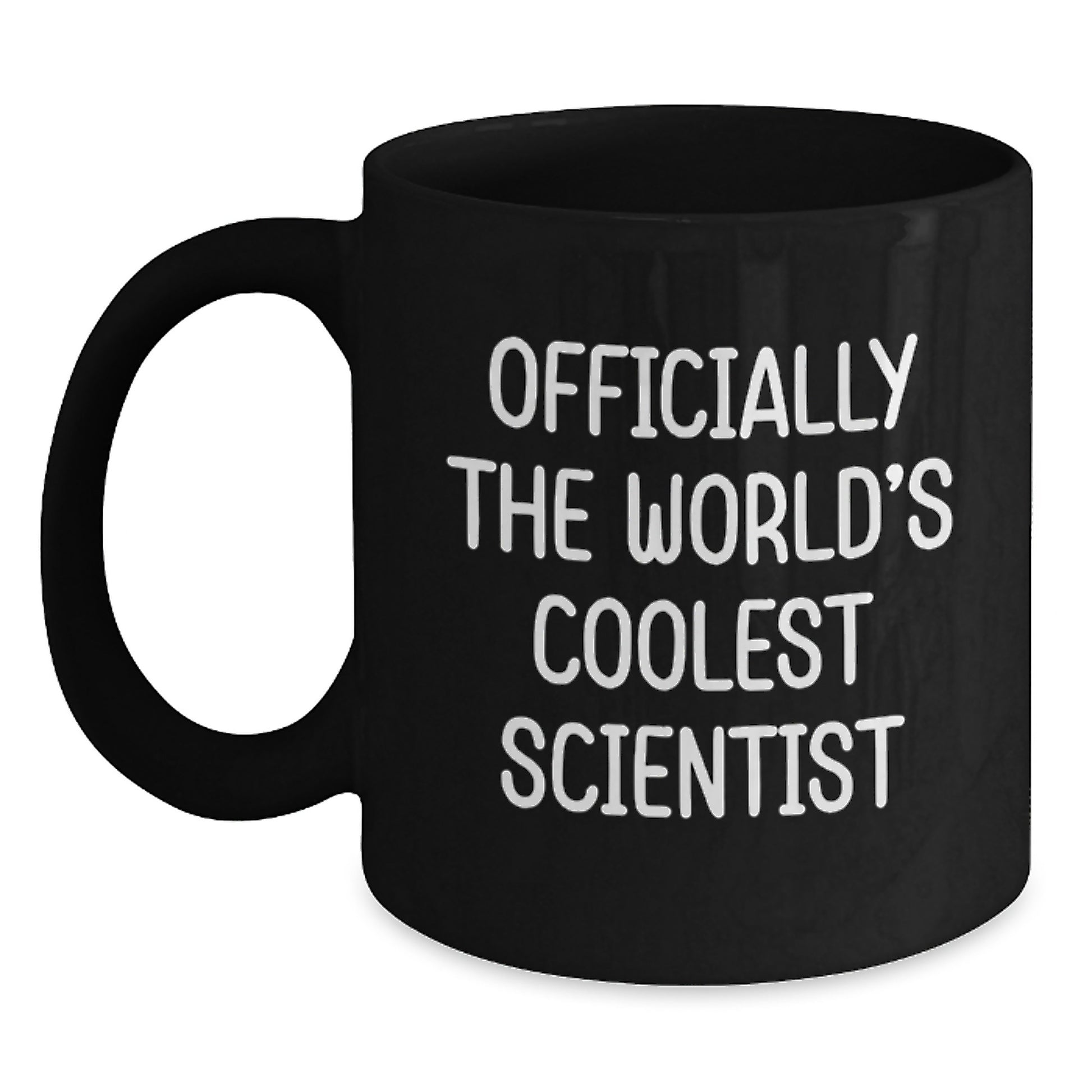 For Him Birthday Gift Black Coffee Mug – World's Coolest Scientist - Main