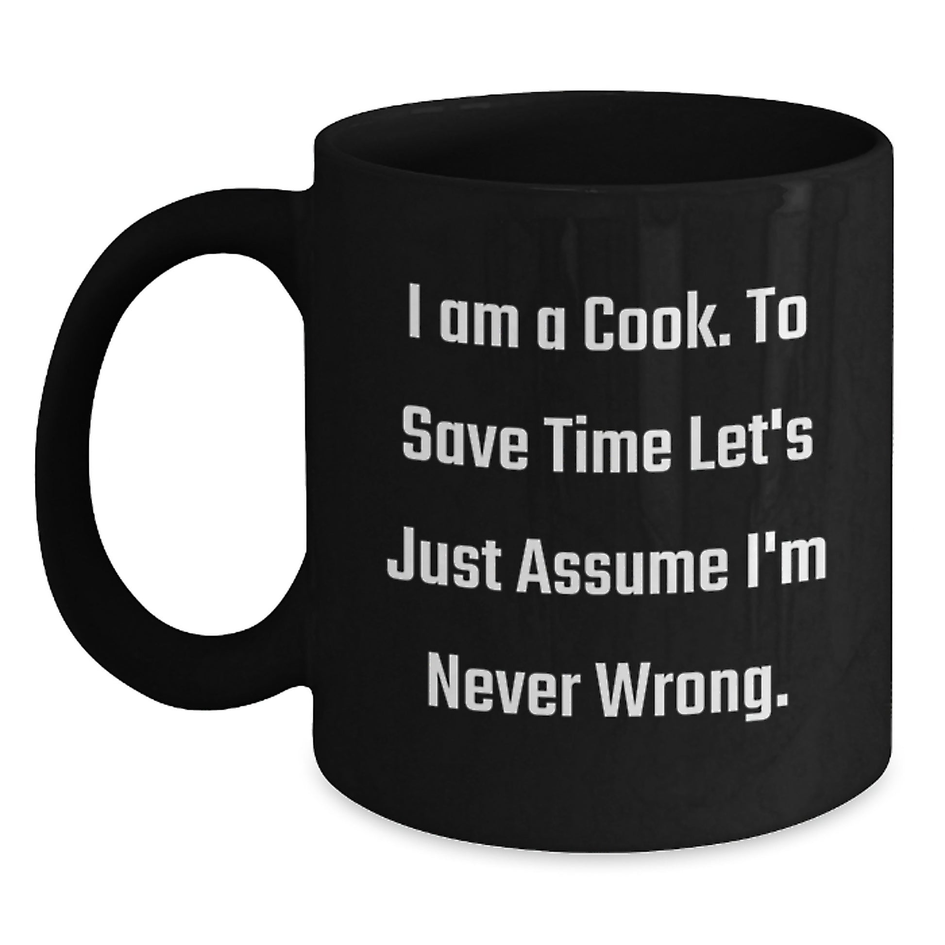 Cook Keepsake Black Coffee Mug for Him Birthday Gift - Main