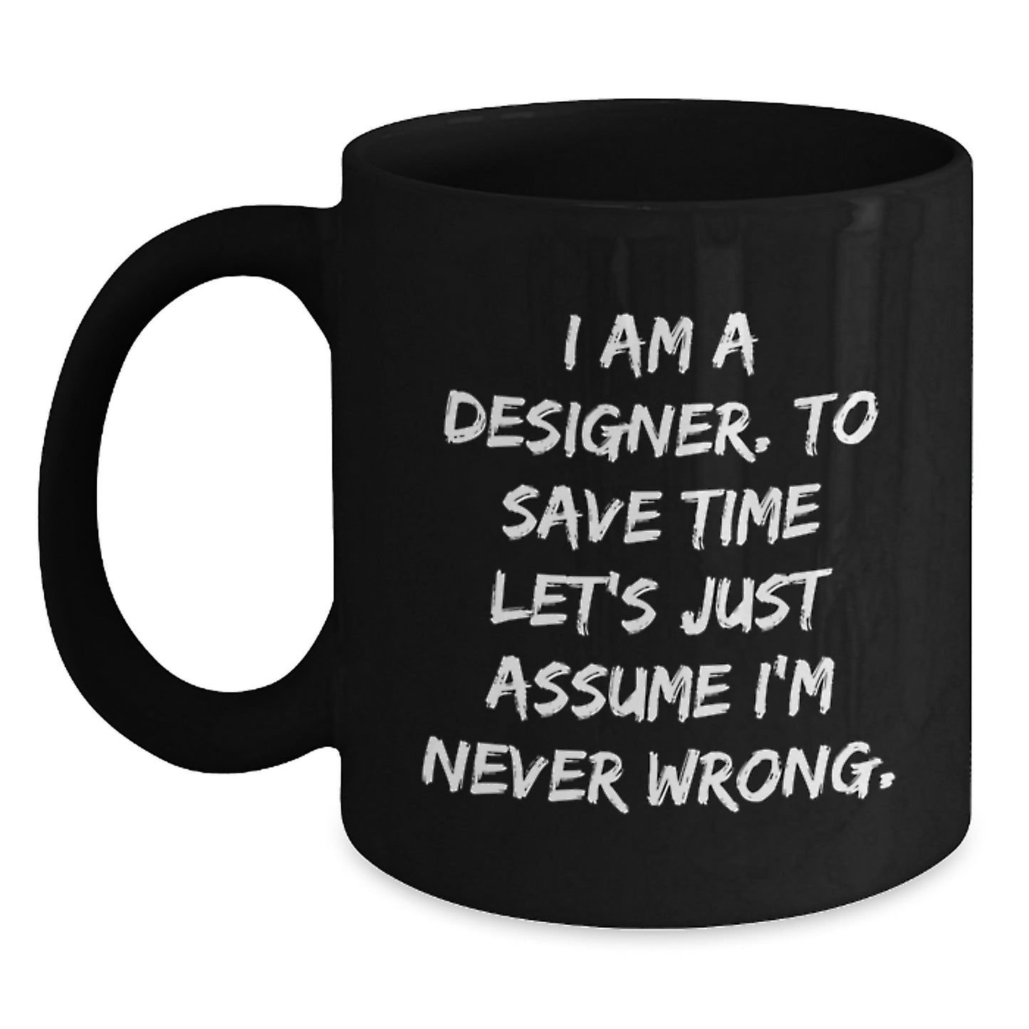 For Him Keepsake Designer Quote Black Coffee Mug Birthday Gift - Main