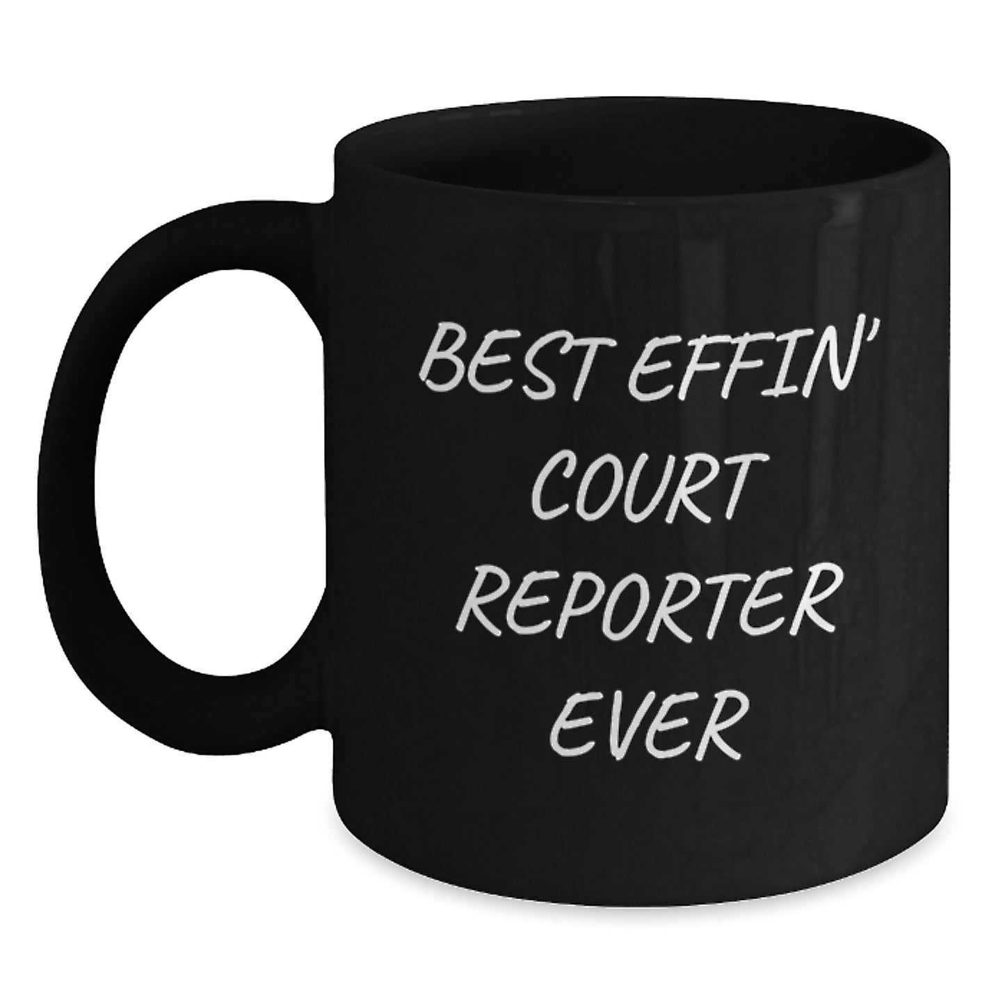 Court Reporter Keepsake Ceramic Black Coffee Mug for Him Birthday Gift - Main