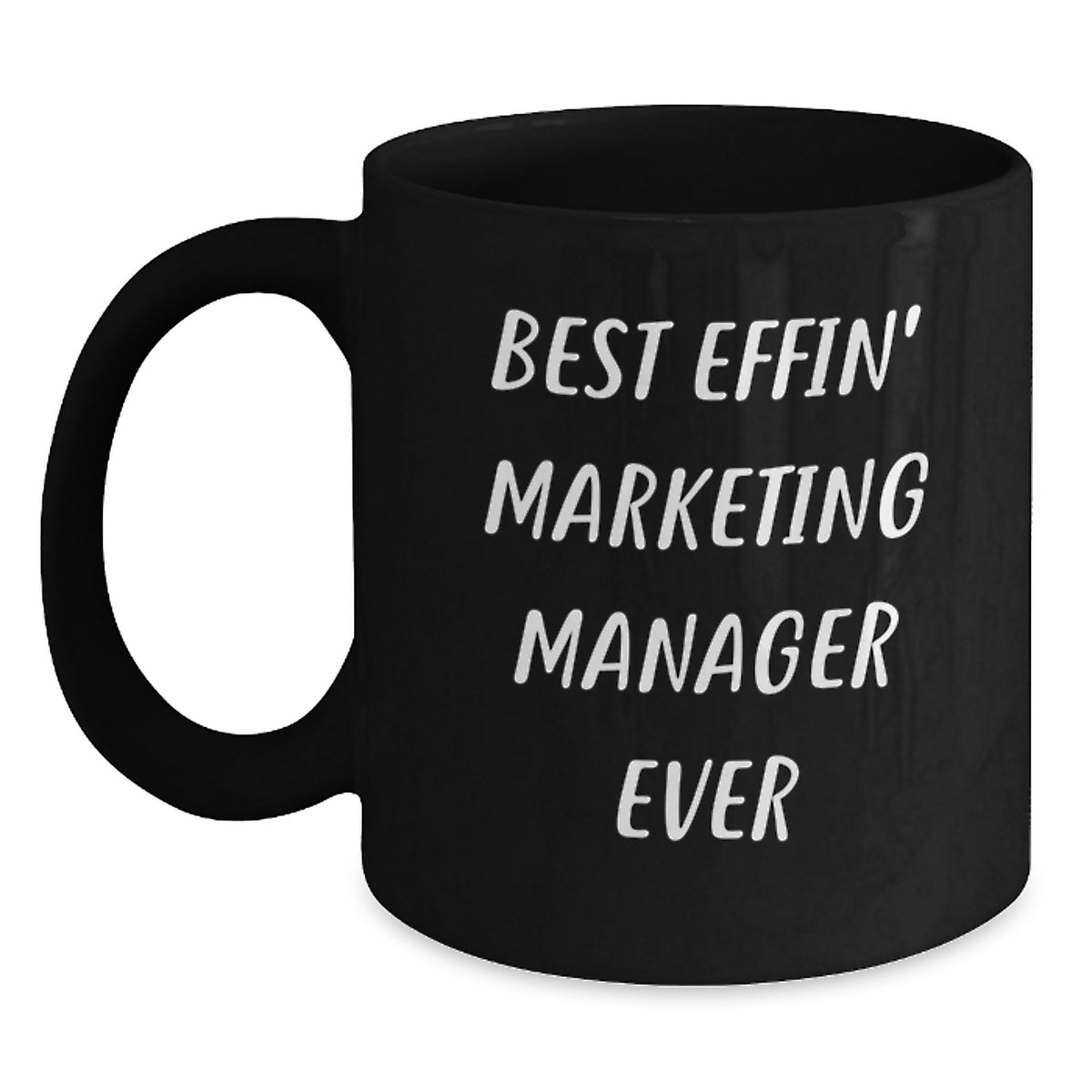 Bold Marketing Manager Black Coffee Mug Birthday Gift for Friends - Main