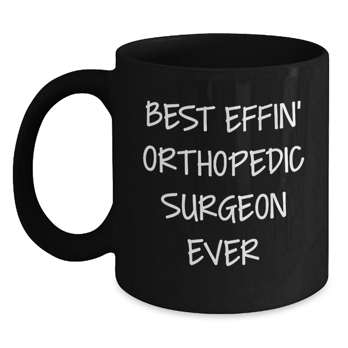 Orthopedic Surgeon Keepsake Black Coffee Mug for Him Birthday Gift - Main