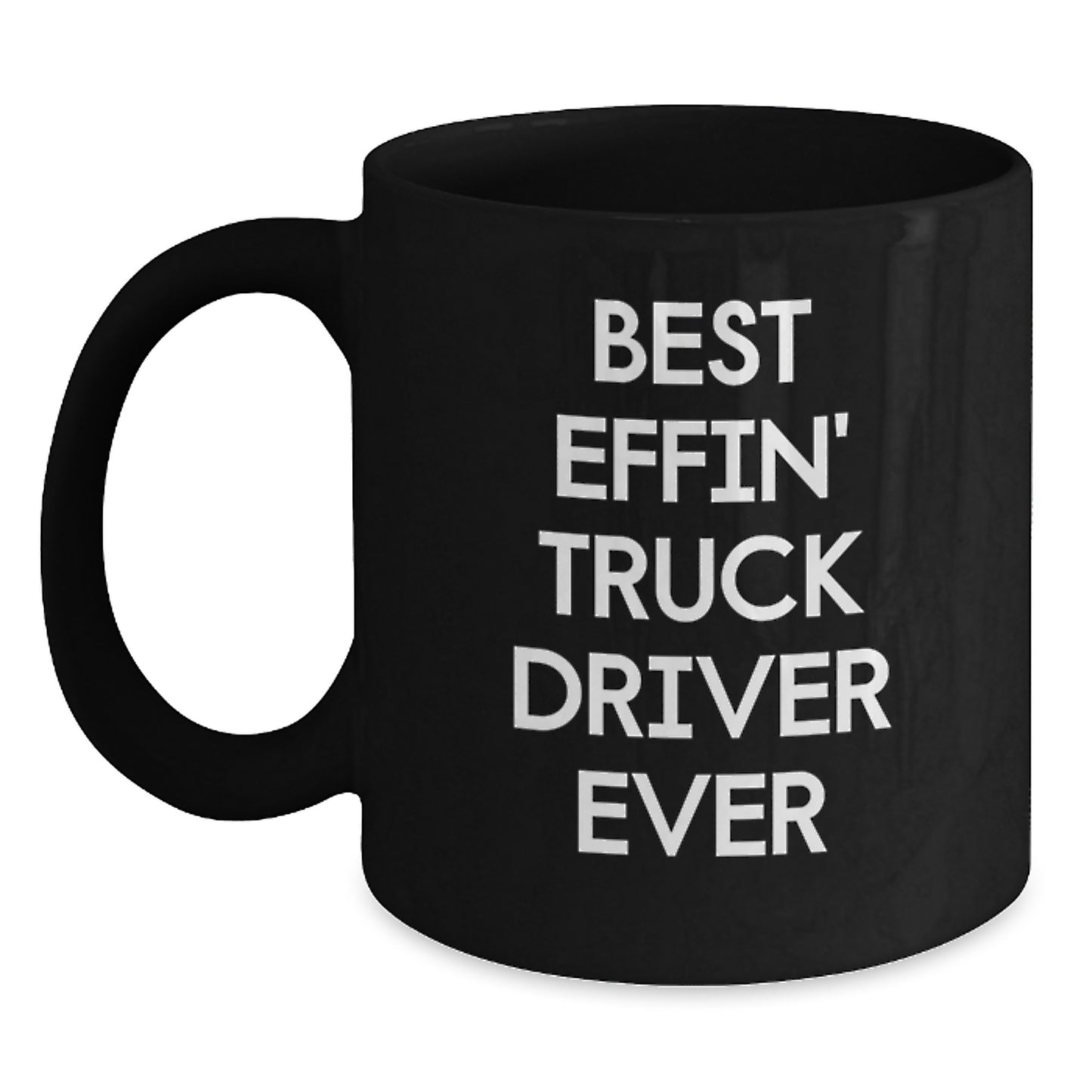 Truck Driver Black Coffee Mug Keepsake Birthday Gift for Him - Main
