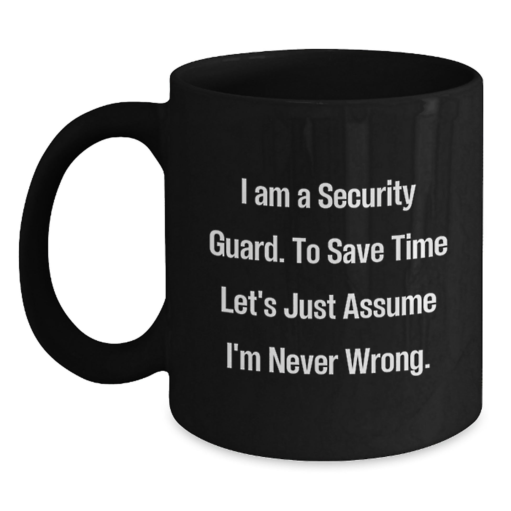 Security Guard Keepsake Mug for Him Surprise Birthday Gift Premium - Main
