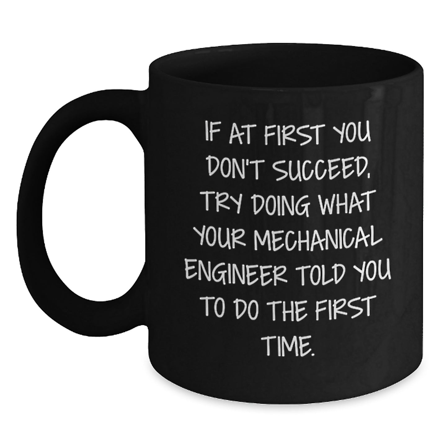 Mechanical Engineer Keepsake Black Coffee Mug for Him Birthday Gift - Main
