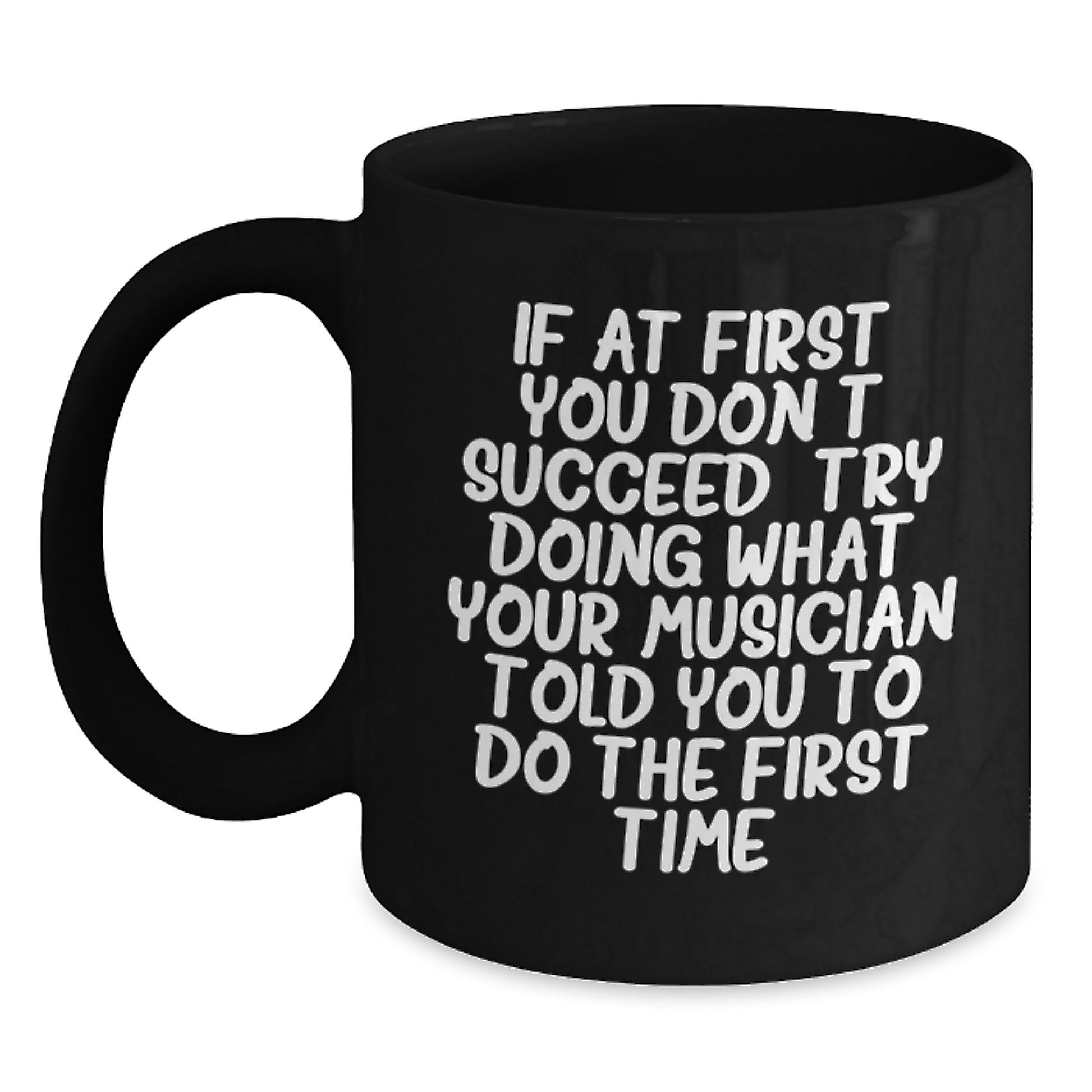Musician Keepsake Black Coffee Mug Birthday Gift for Him - Main