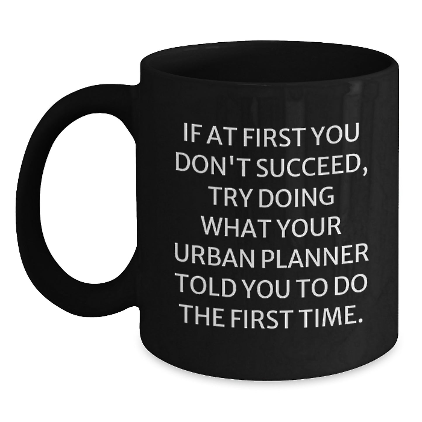 Urban Planner Keepsake Black Coffee Mug for Him Birthday Gift - Main