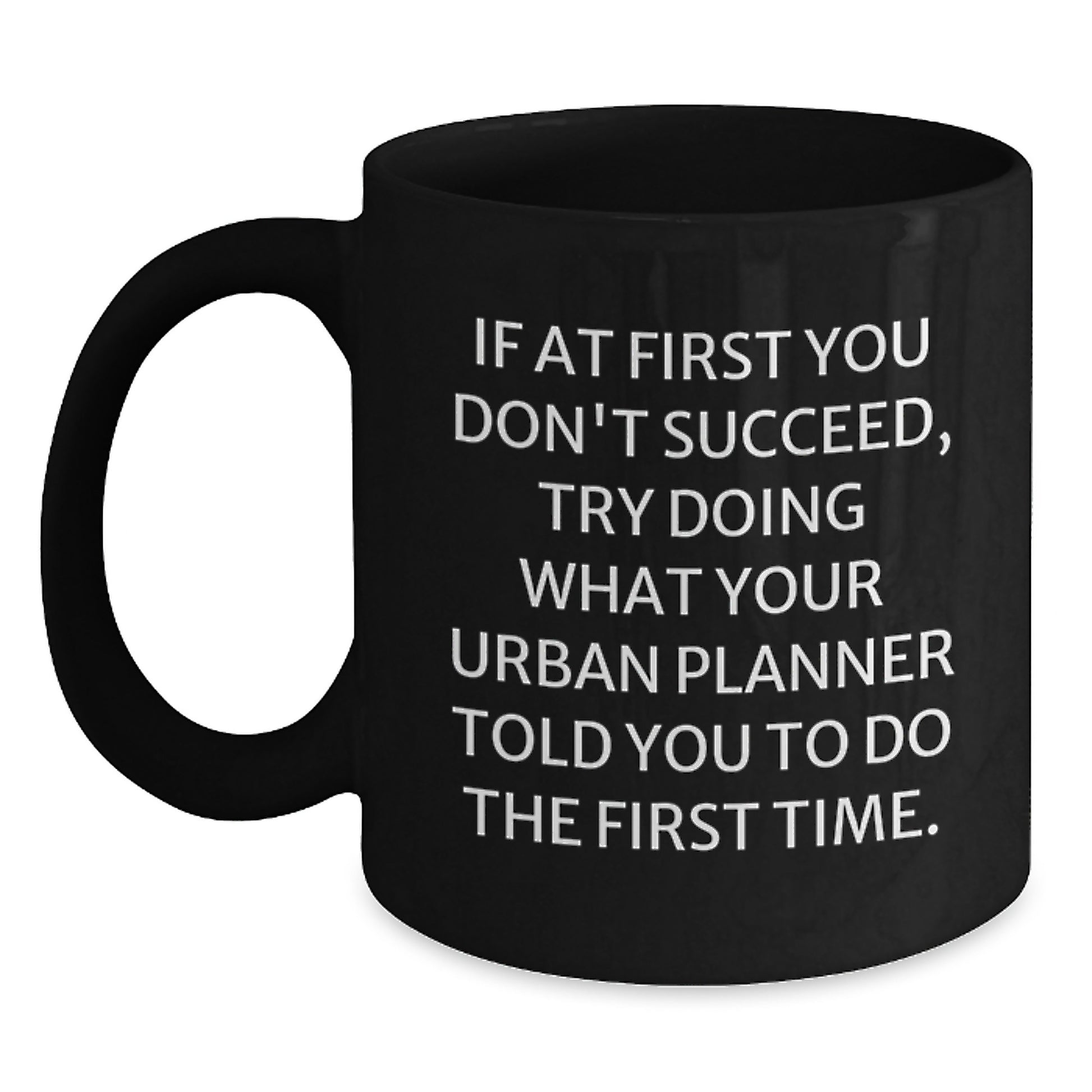 Urban Planner Keepsake Black Coffee Mug for Him Birthday Gift - Main