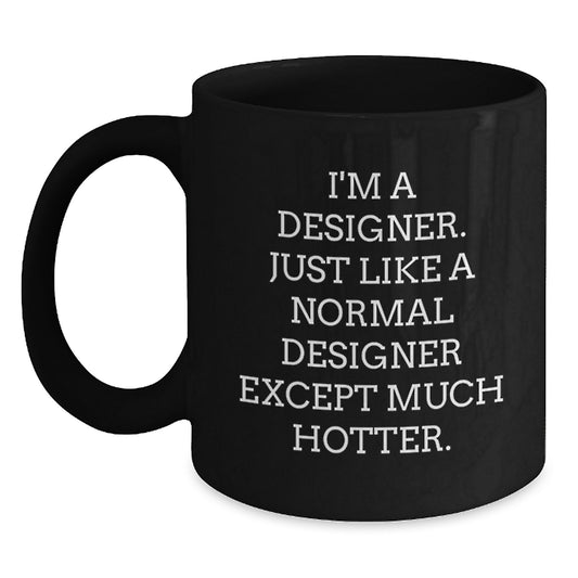 Funny Designer Gifts for Men, Unique Black Coffee Mug, Perfect Birthday Unique Gifts from Friends - Main