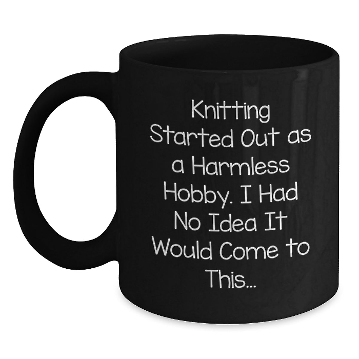 Knitting Gift for Him A Humorous Keepsake Mug - Knitting Hobby Joke - Main