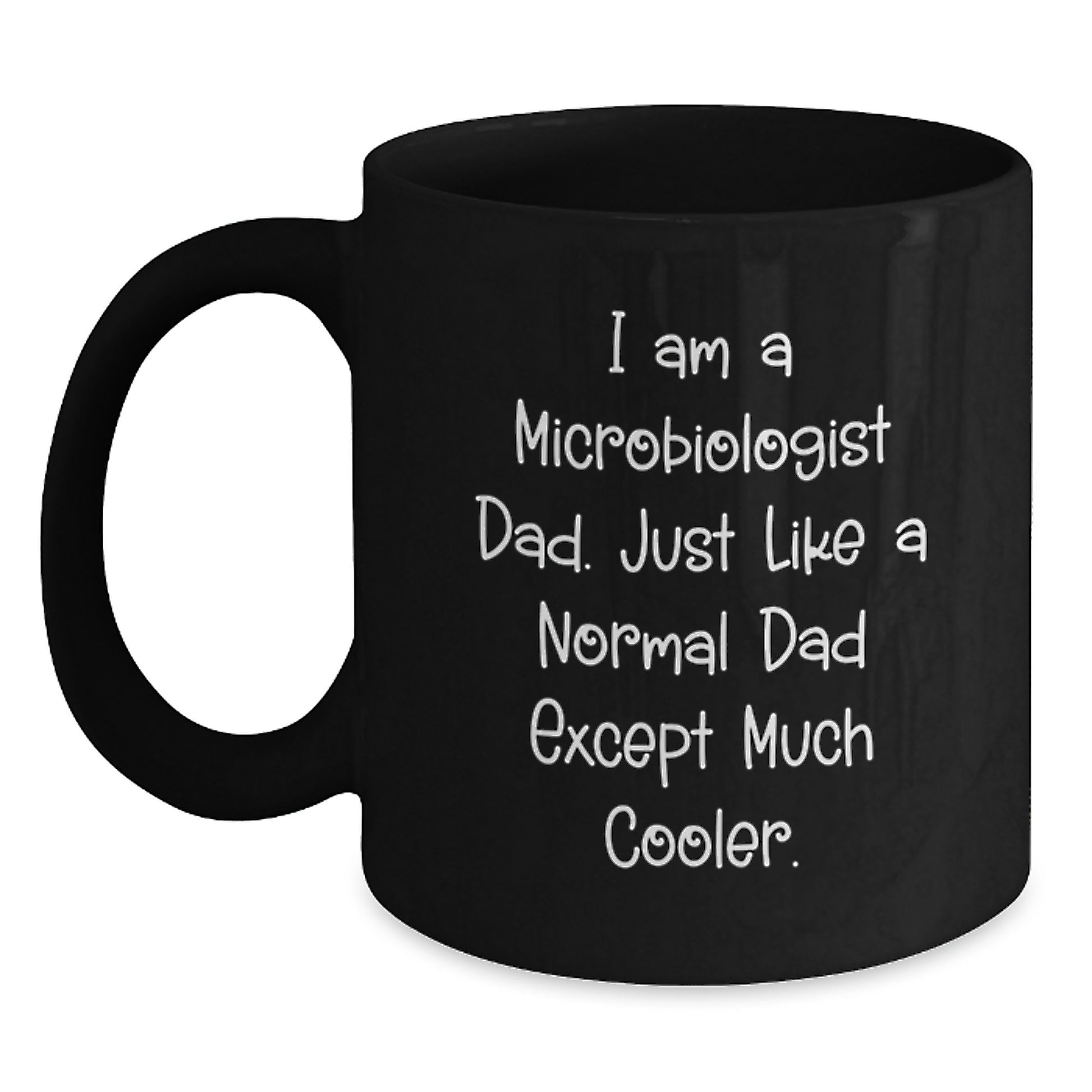 Birthday Gift Microbiologist Black Coffee Mug for Her Present - Main